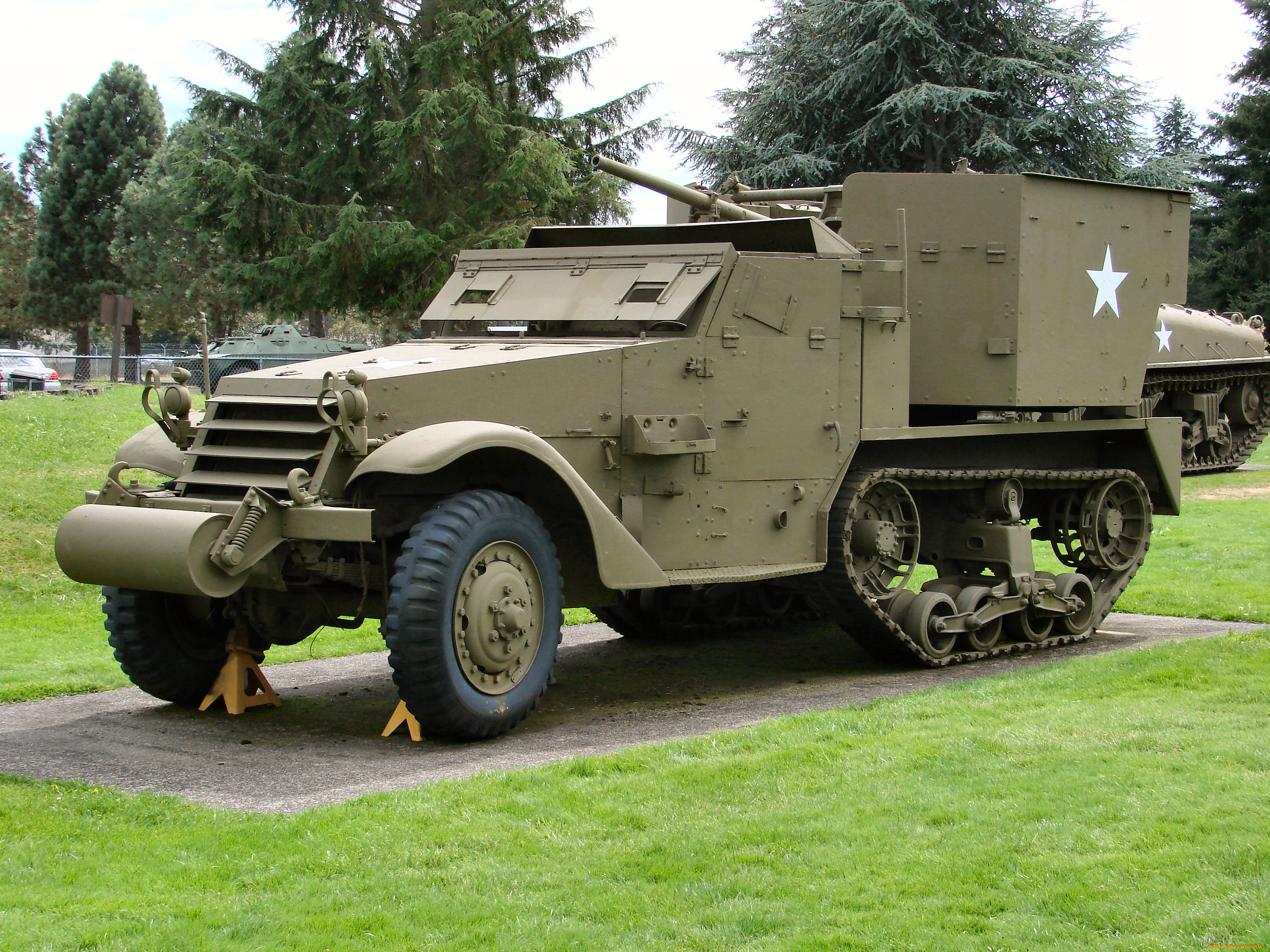 техника, военная, half-track, aa, m15a1