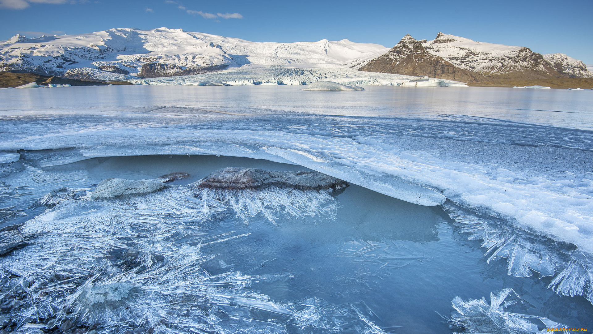 iceland, природа, зима, исландия, горы, лёд