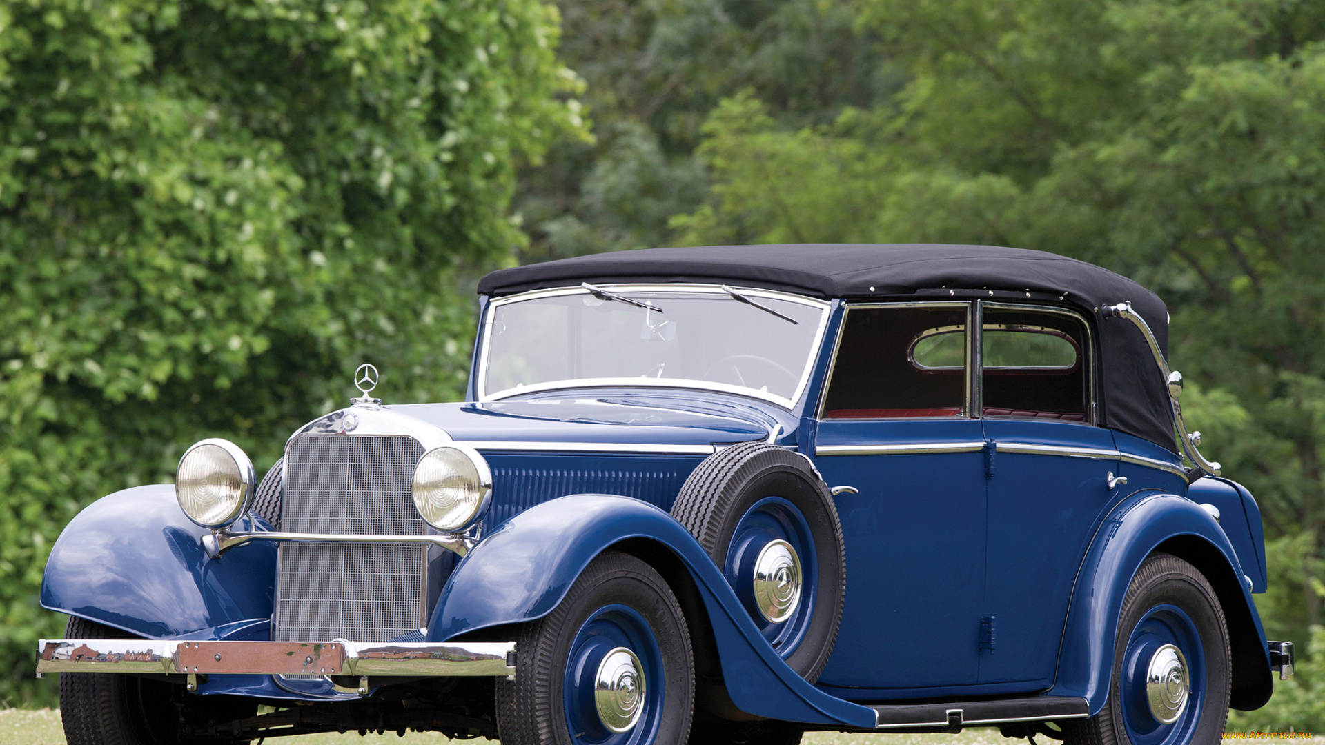 mercedes-benz, 290, cabriolet, d, , w18, , , 1933–37, автомобили, классика, кабриолет, голубой, cabriolet, ретро, mercedes-benz