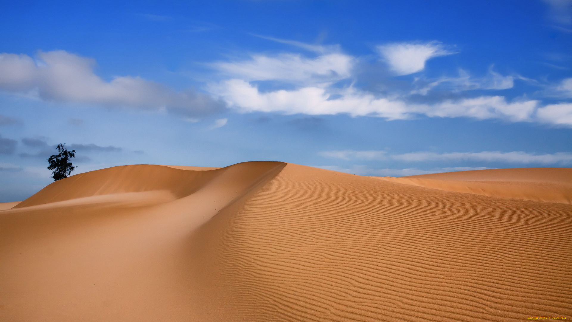 природа, пустыни, пейзаж, небо, песок