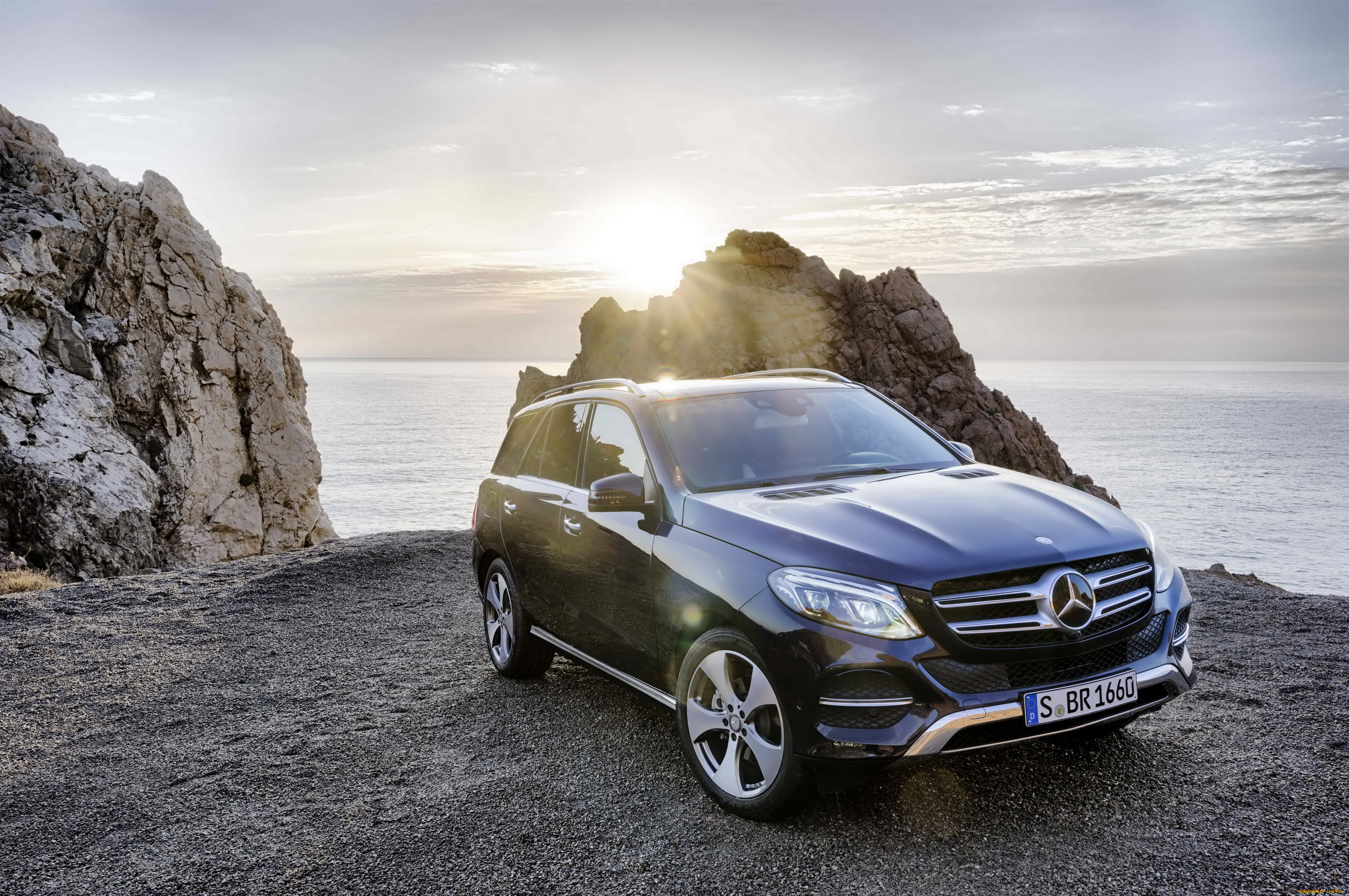 2015, mercedes-benz, gle, 250, автомобили, mercedes-benz, побережье, тюнинг, серый