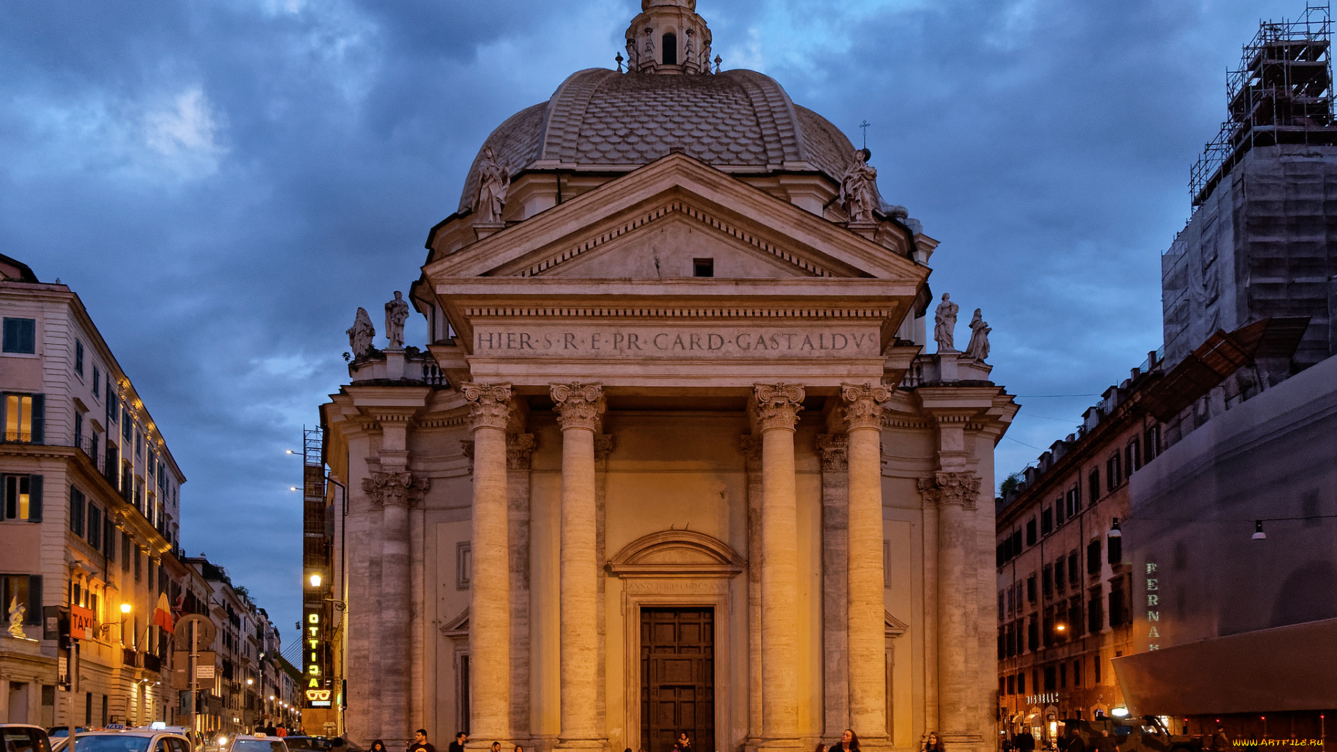 santa, maria, in, montesanto, , rome, города, рим, , ватикан, , италия, простор