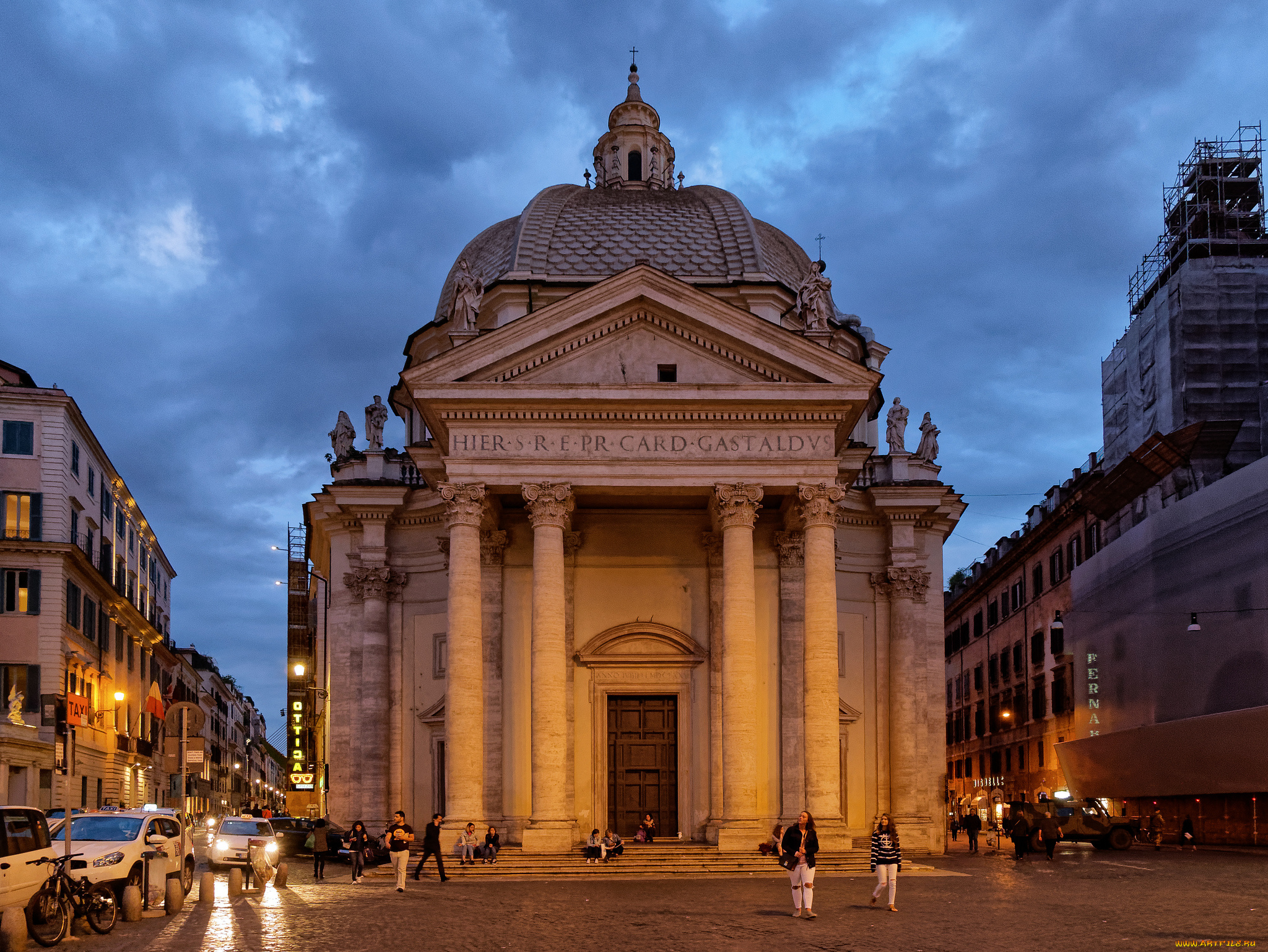 santa, maria, in, montesanto, , rome, города, рим, , ватикан, , италия, простор