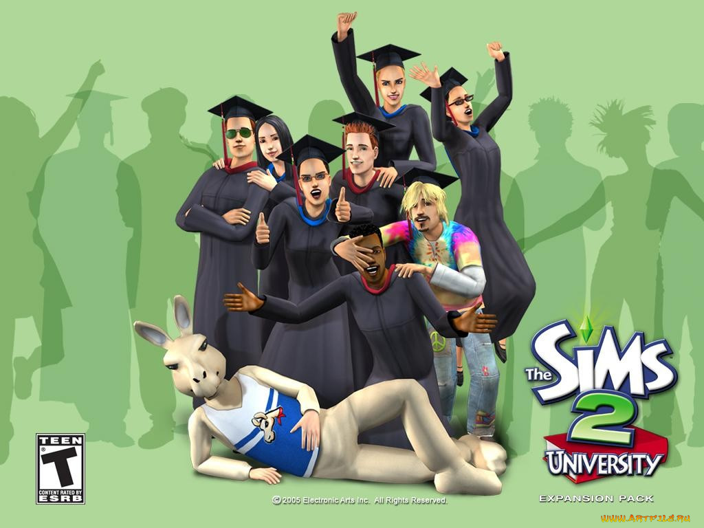 видео, игры, the, sims, university