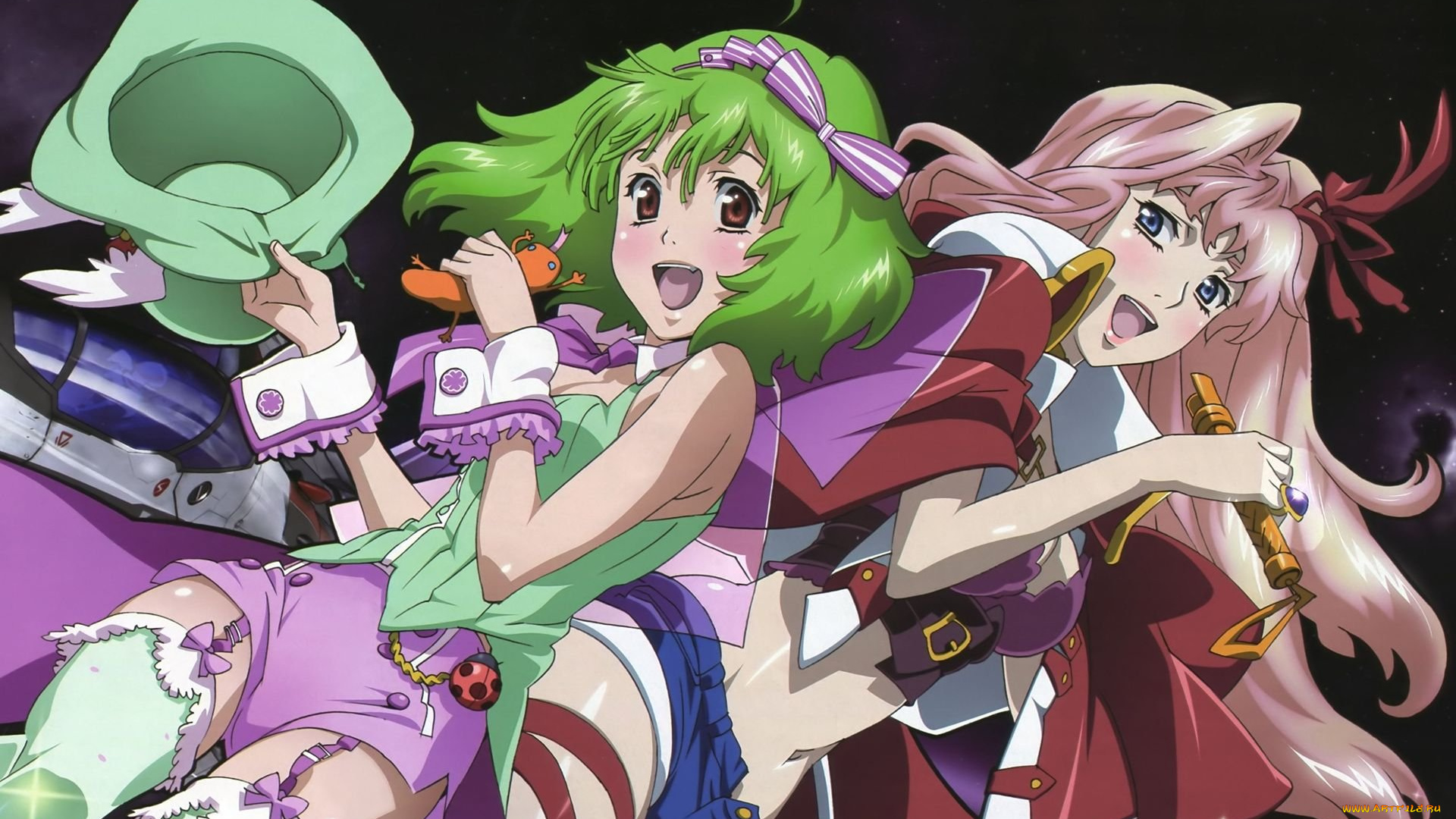 аниме, macross, frontier