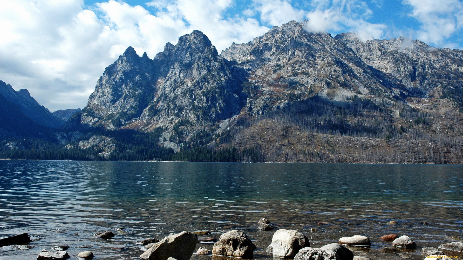 природа, реки, озера, grand, teton, wyoming