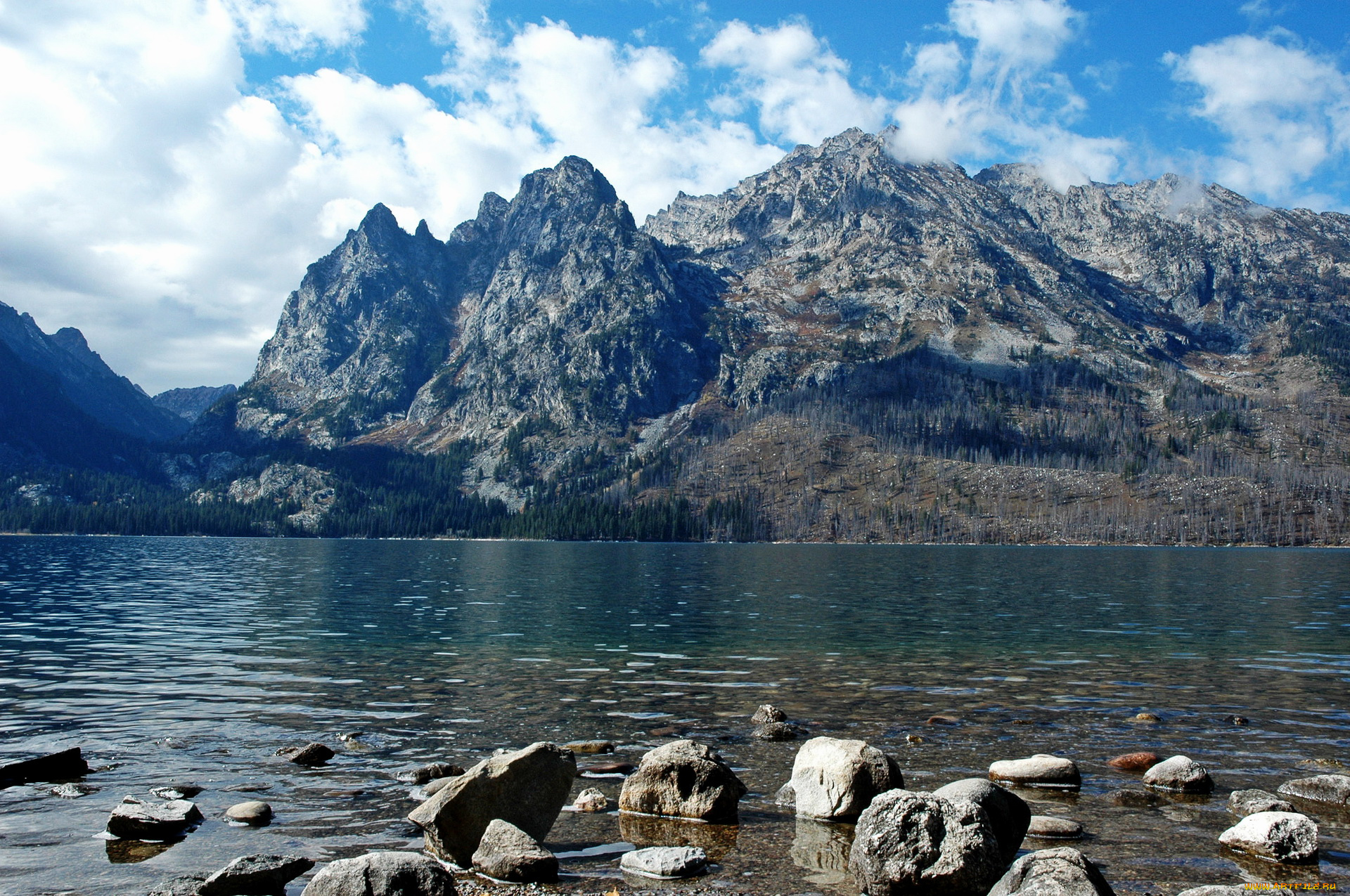 природа, реки, озера, grand, teton, wyoming