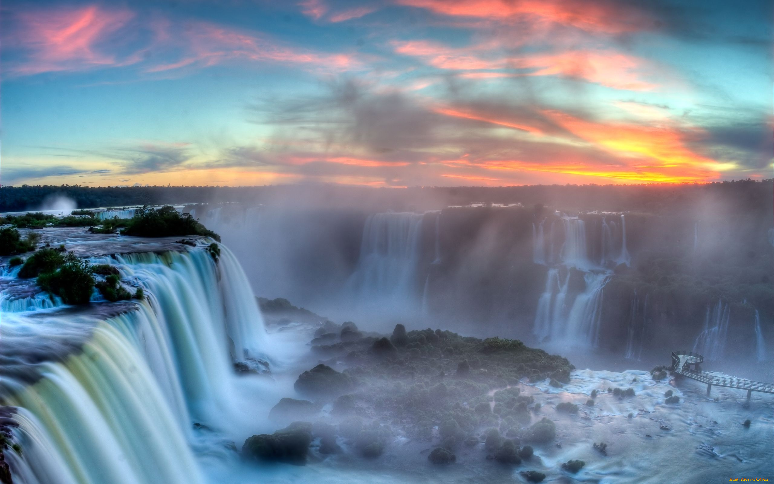 iguazu, falls, in, argentina, природа, водопады, водопад, уступ, скалы