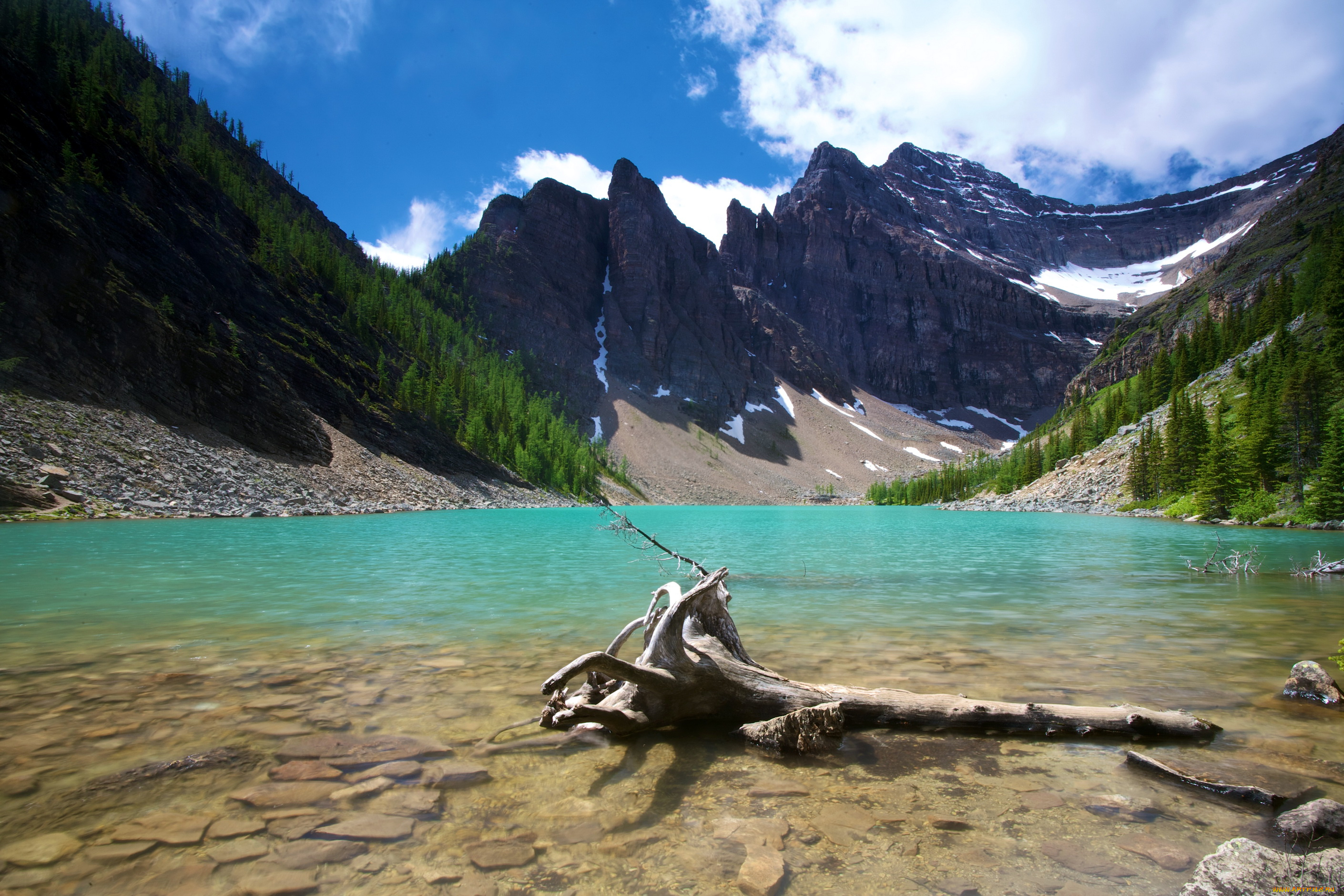 lake, agnes, banff, national, park, canada, природа, реки, озера