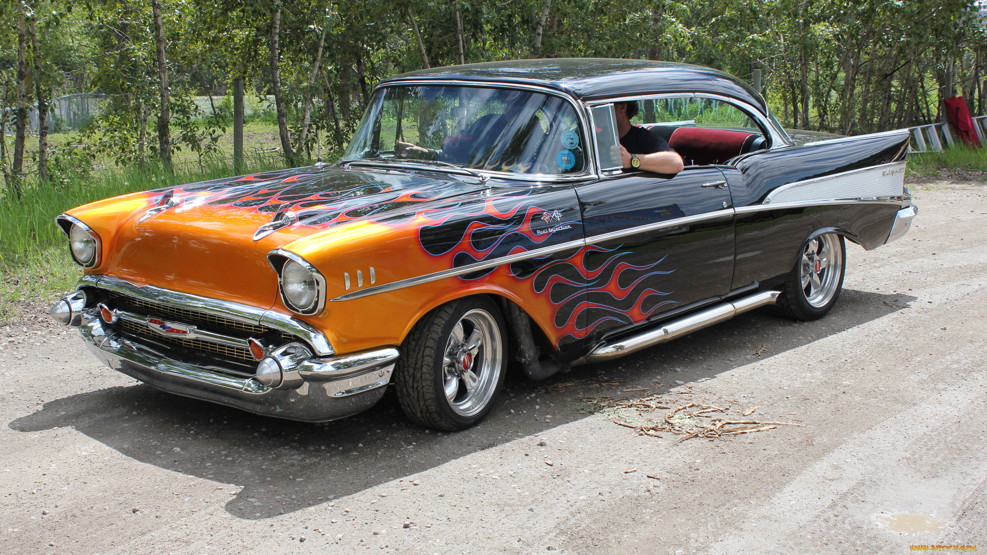 автомобили, выставки, уличные, фото, 1957, chevrolet, bel, air