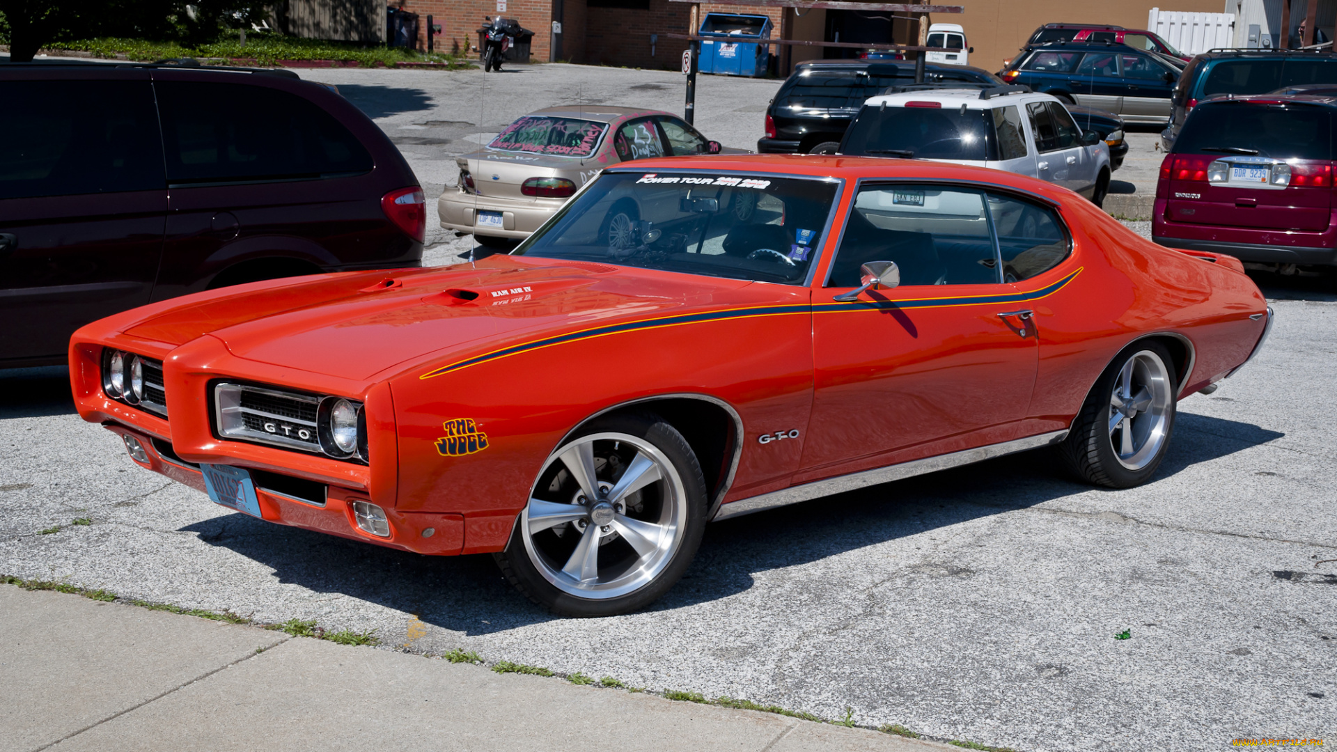 автомобили, выставки, уличные, фото, 1969, pontiac, gto, judge