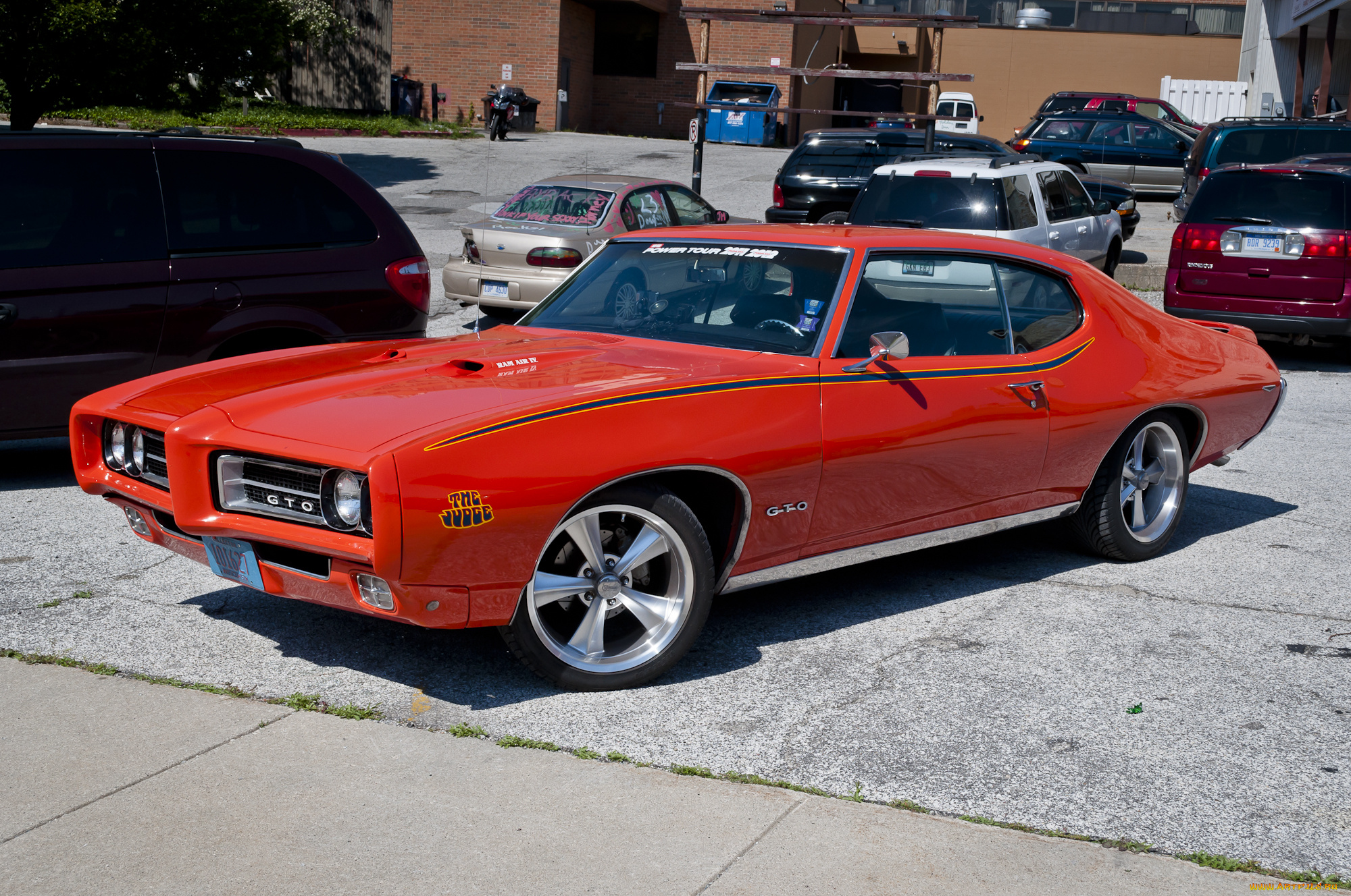 автомобили, выставки, уличные, фото, 1969, pontiac, gto, judge