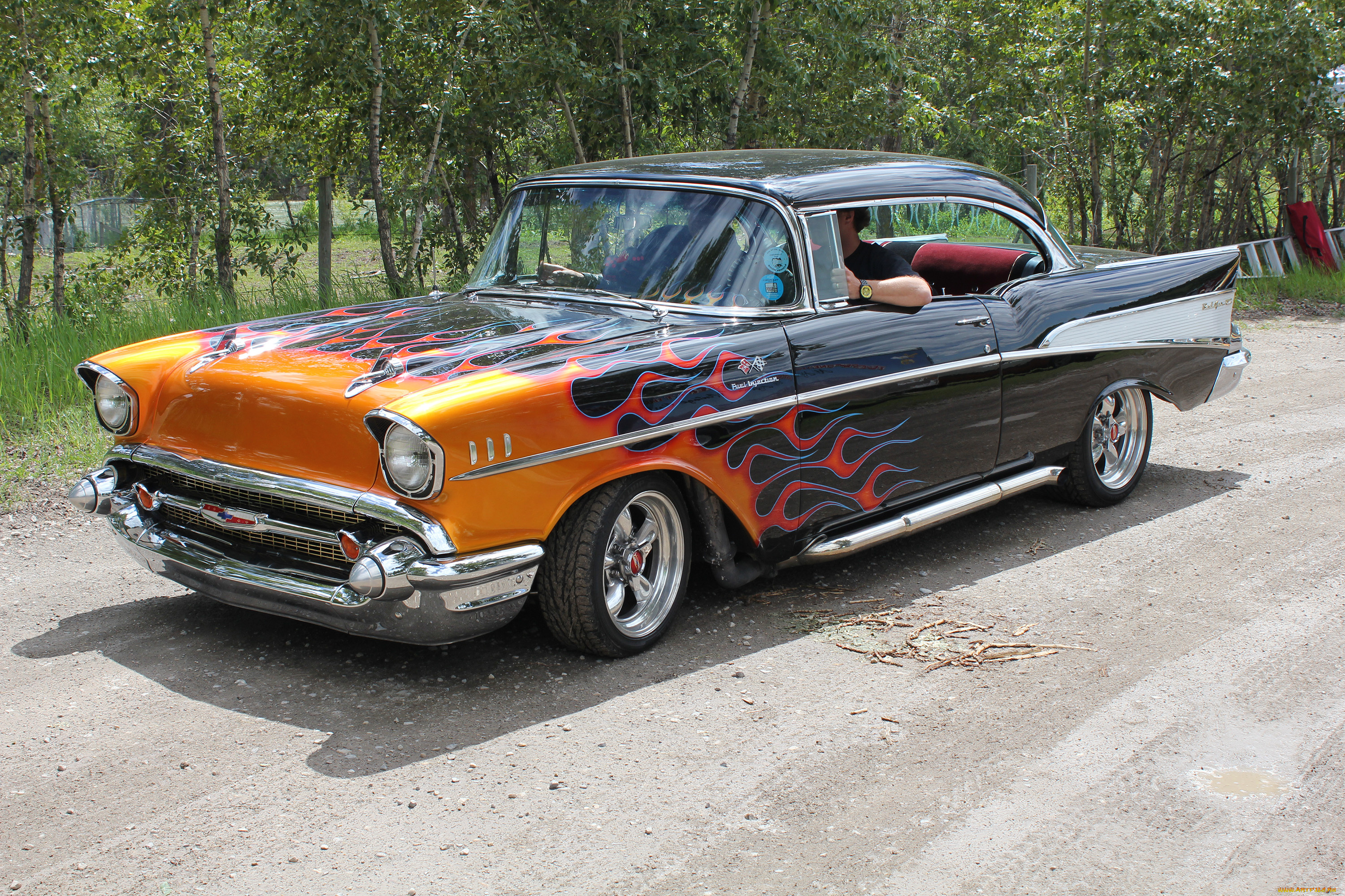 автомобили, выставки, уличные, фото, 1957, chevrolet, bel, air