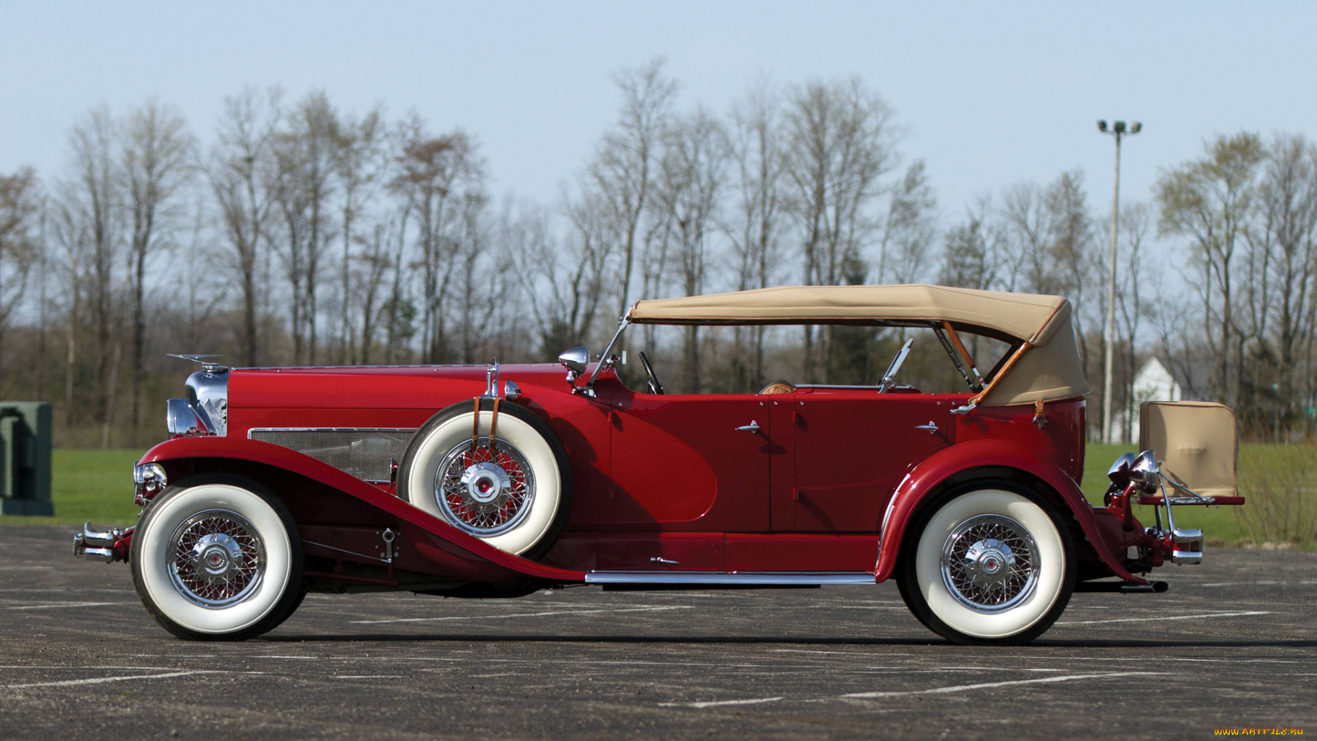 автомобили, duesenberg, cowl, lagrande-union, swb, dual, sj, 523-2552, 1934г, city, phaeton, красный