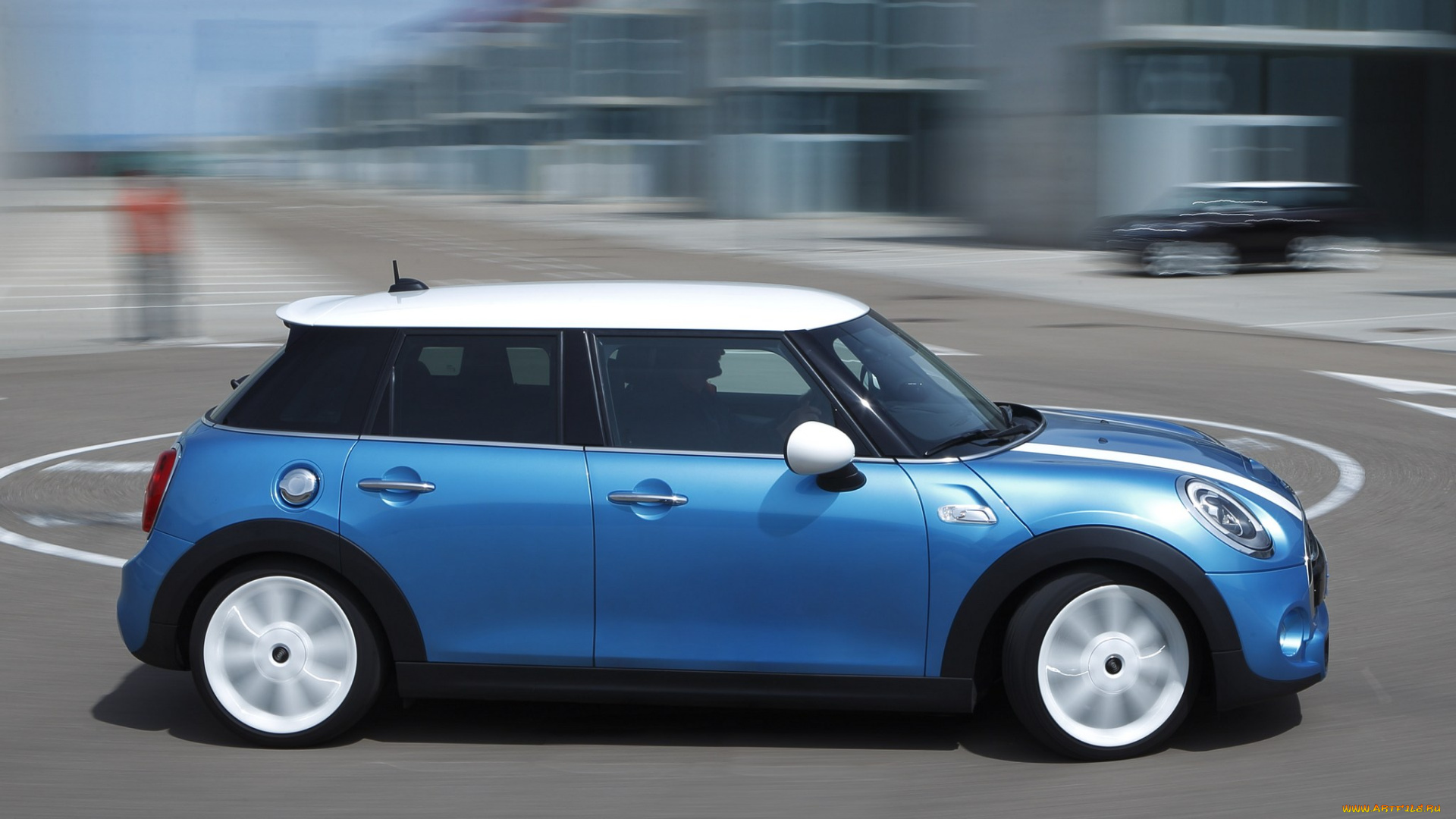 автомобили, mini, cooper, s, 5-door, 2014, голубой