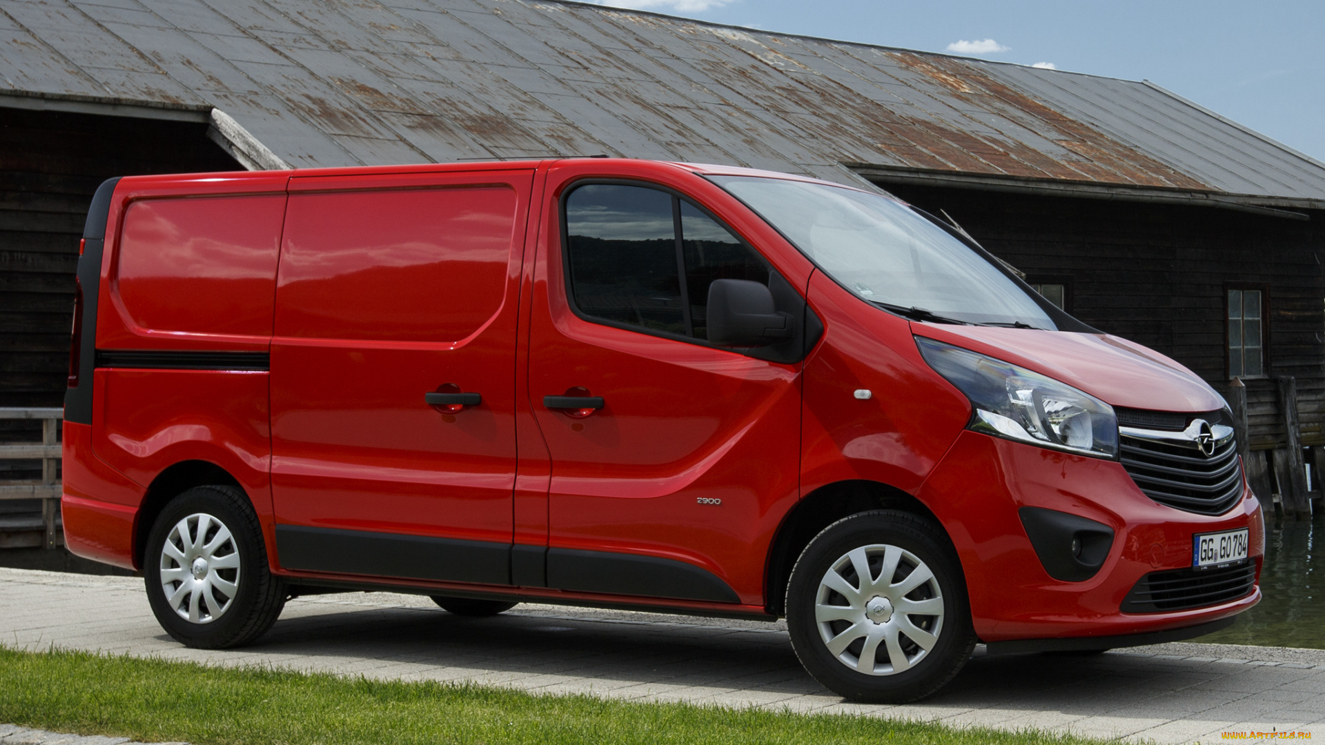 автомобили, opel, biturbo, van, vivaro, 2014г, красный