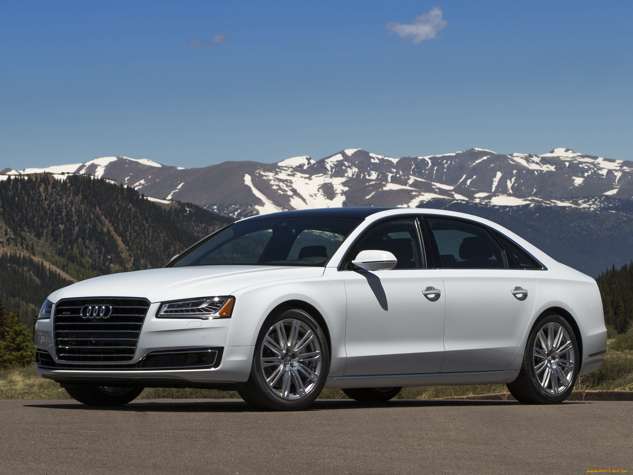 автомобили, audi, a8, l, 4-0t, quattro, us-spec, d4, 2014г, светлый