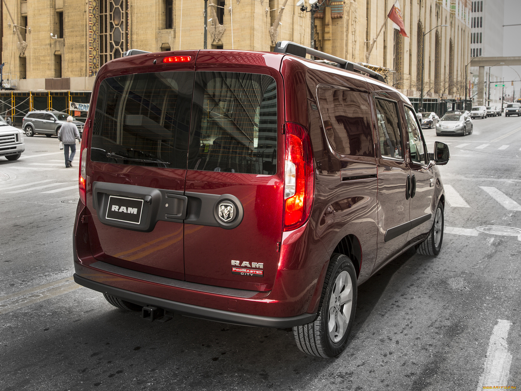 автомобили, dodge, city, красный, wagon, slt, promaster, ram, 2015г