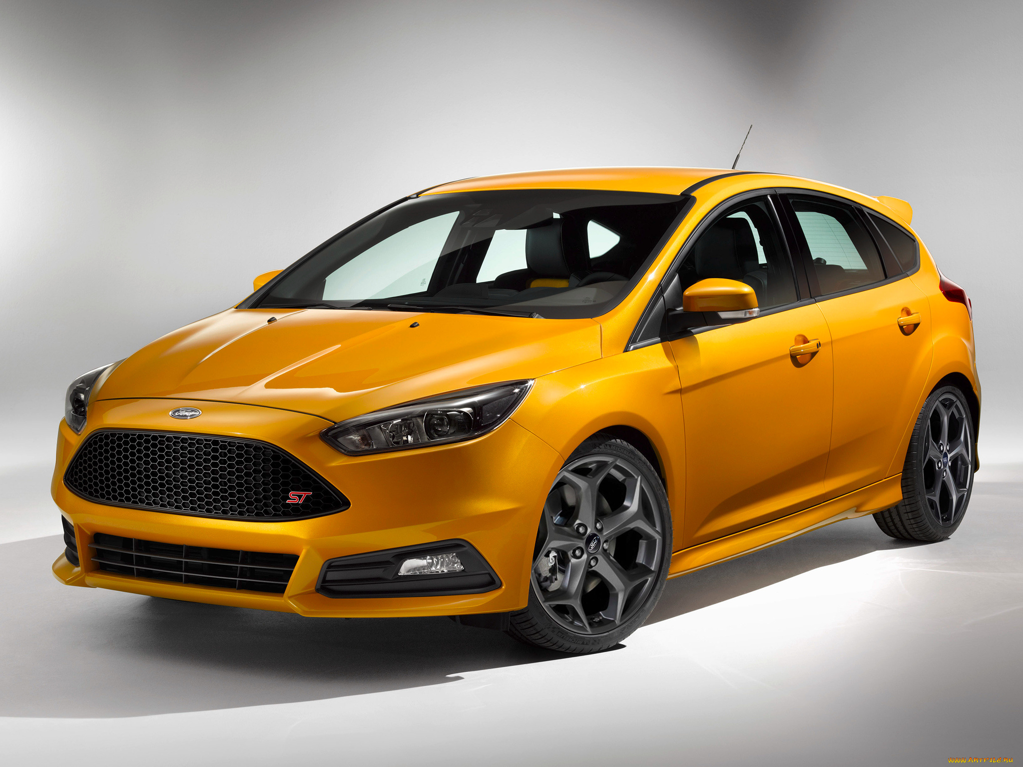 автомобили, ford, focus, st, 2014г, желтый