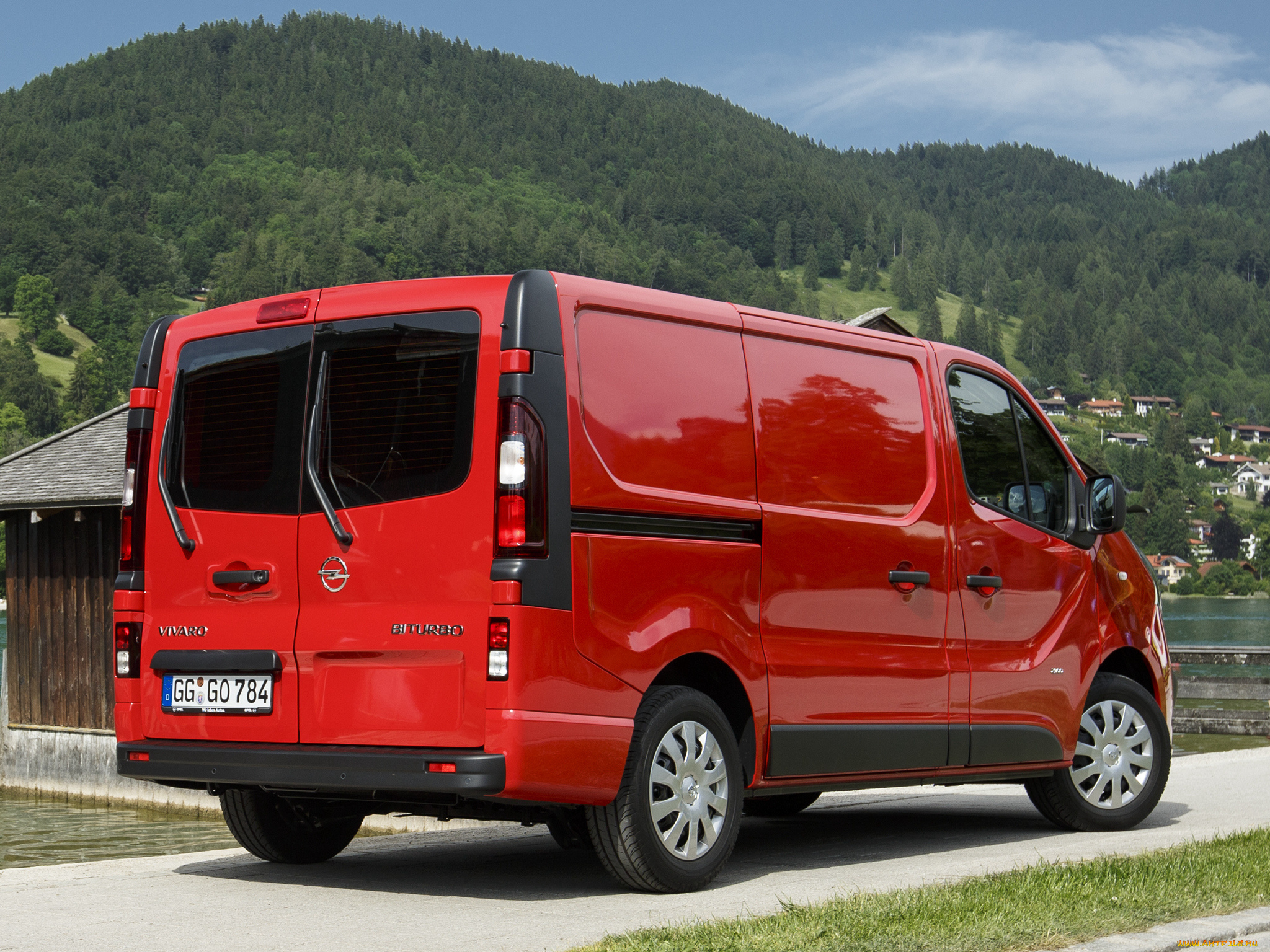 автомобили, opel, biturbo, van, vivaro, красный, 2014г