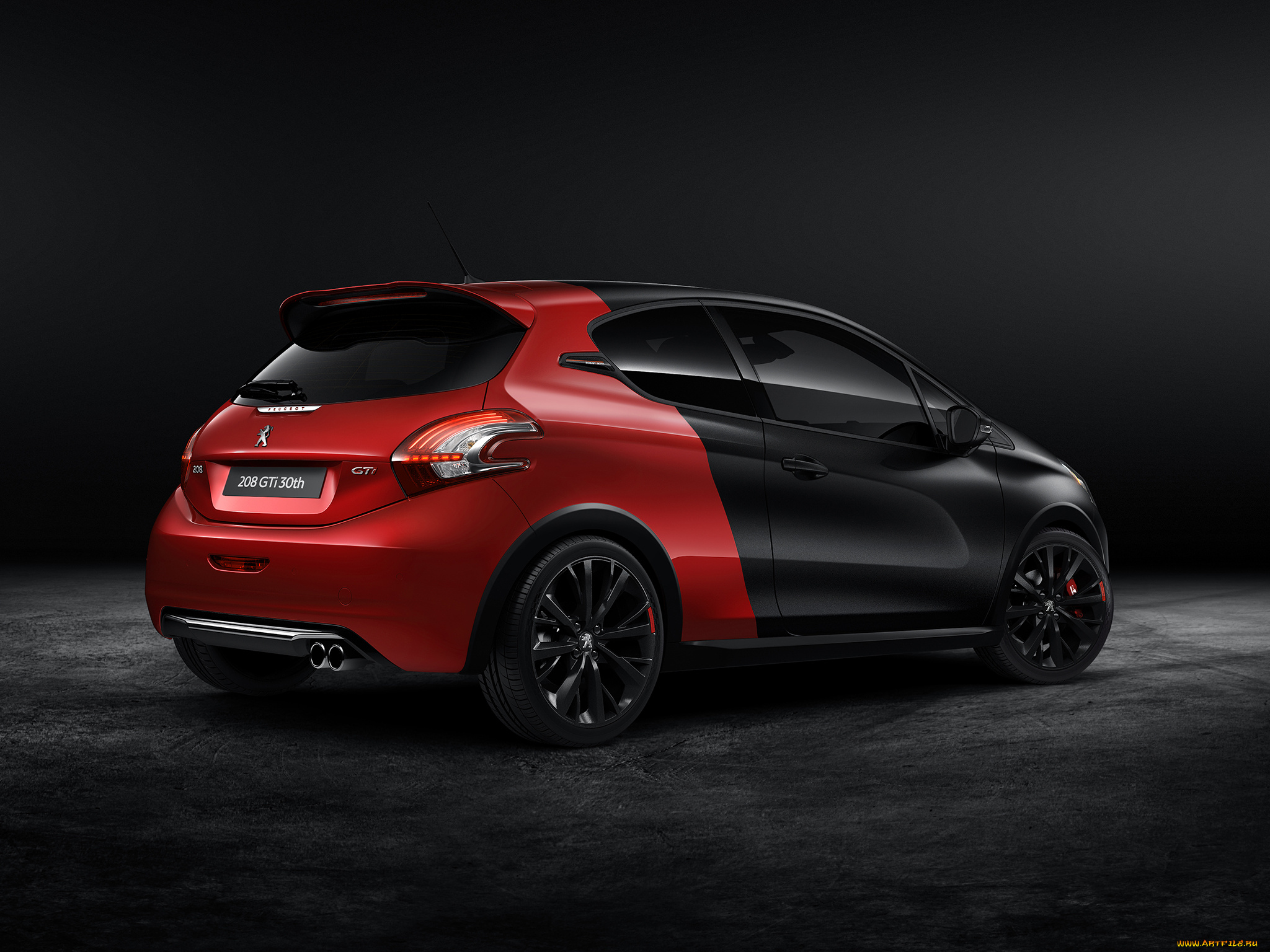 автомобили, peugeot, 2014г, 208, gti, 30th, anniversary, темный