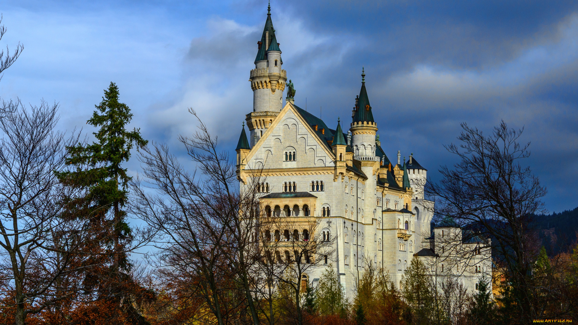 neuschwanstein, города, замок, нойшванштайн, , германия, замок