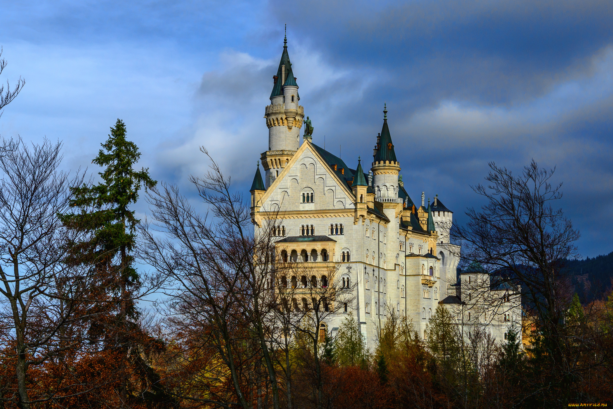 neuschwanstein, города, замок, нойшванштайн, , германия, замок