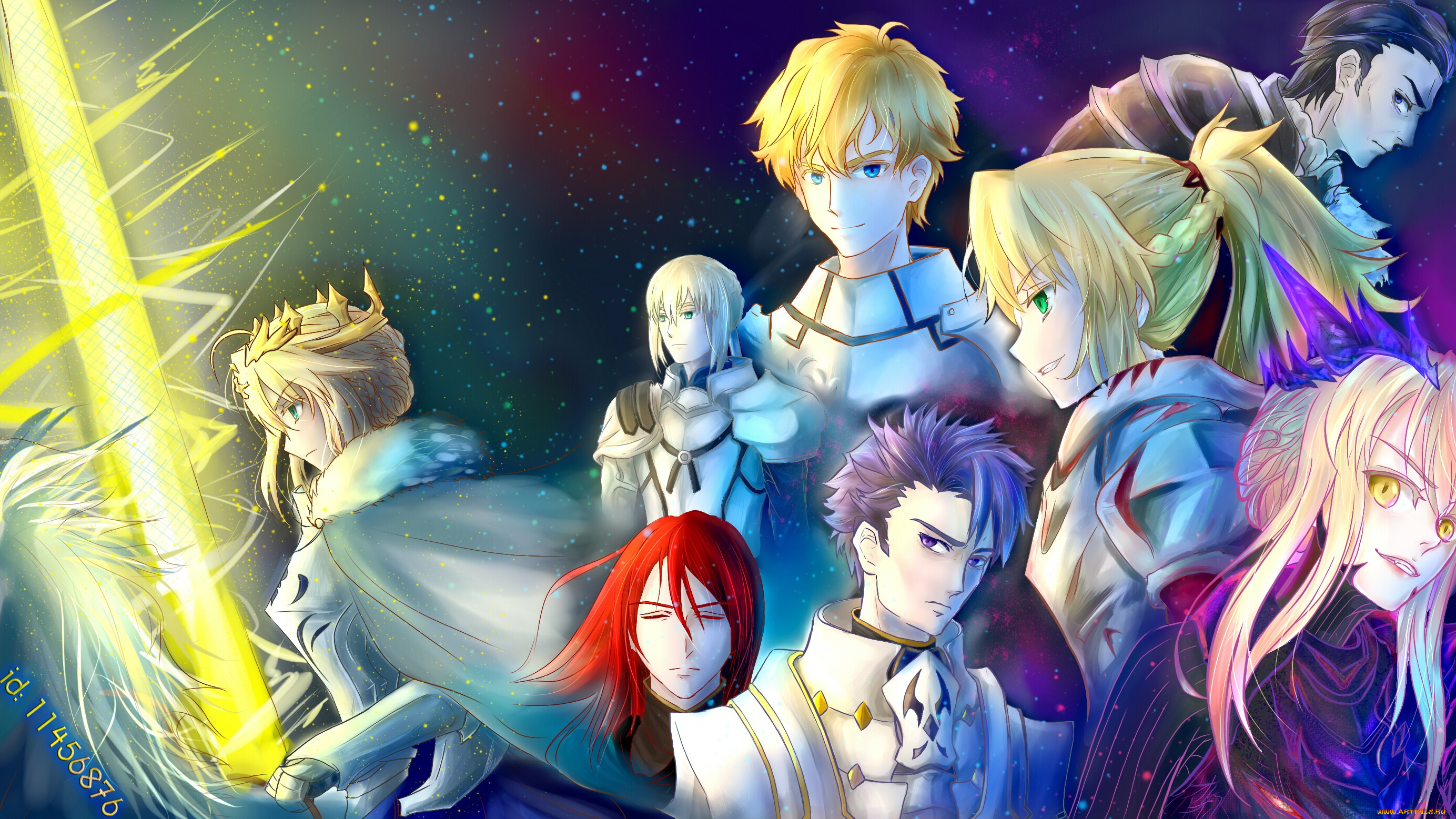 аниме, fate, stay, night, grand, order