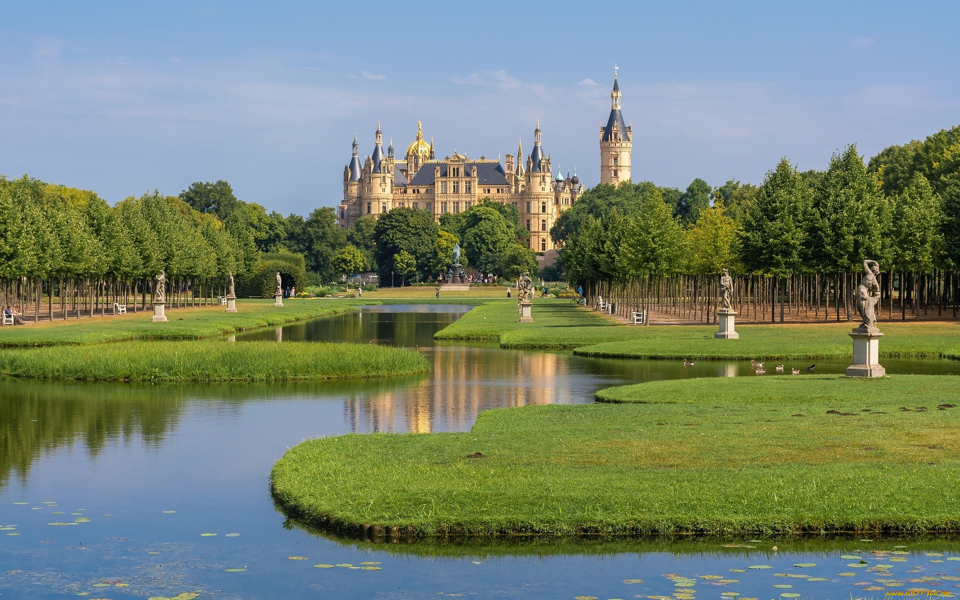 schwerin, castle, germany, города, замок, шверин, , германия, schwerin, castle