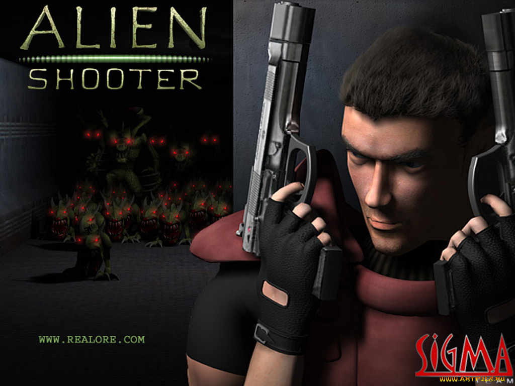 аlien, shooter, видео, игры, alien