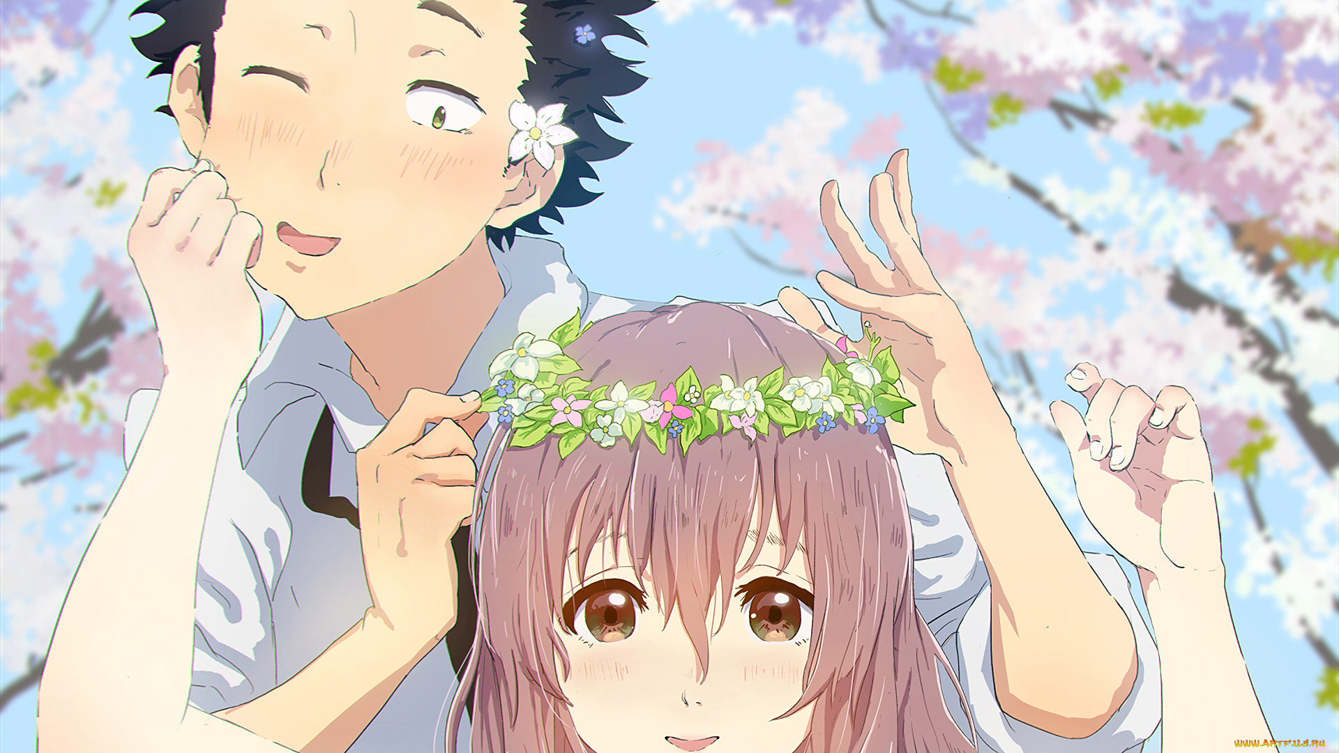 аниме, koe, no, katachi, форма, голоса