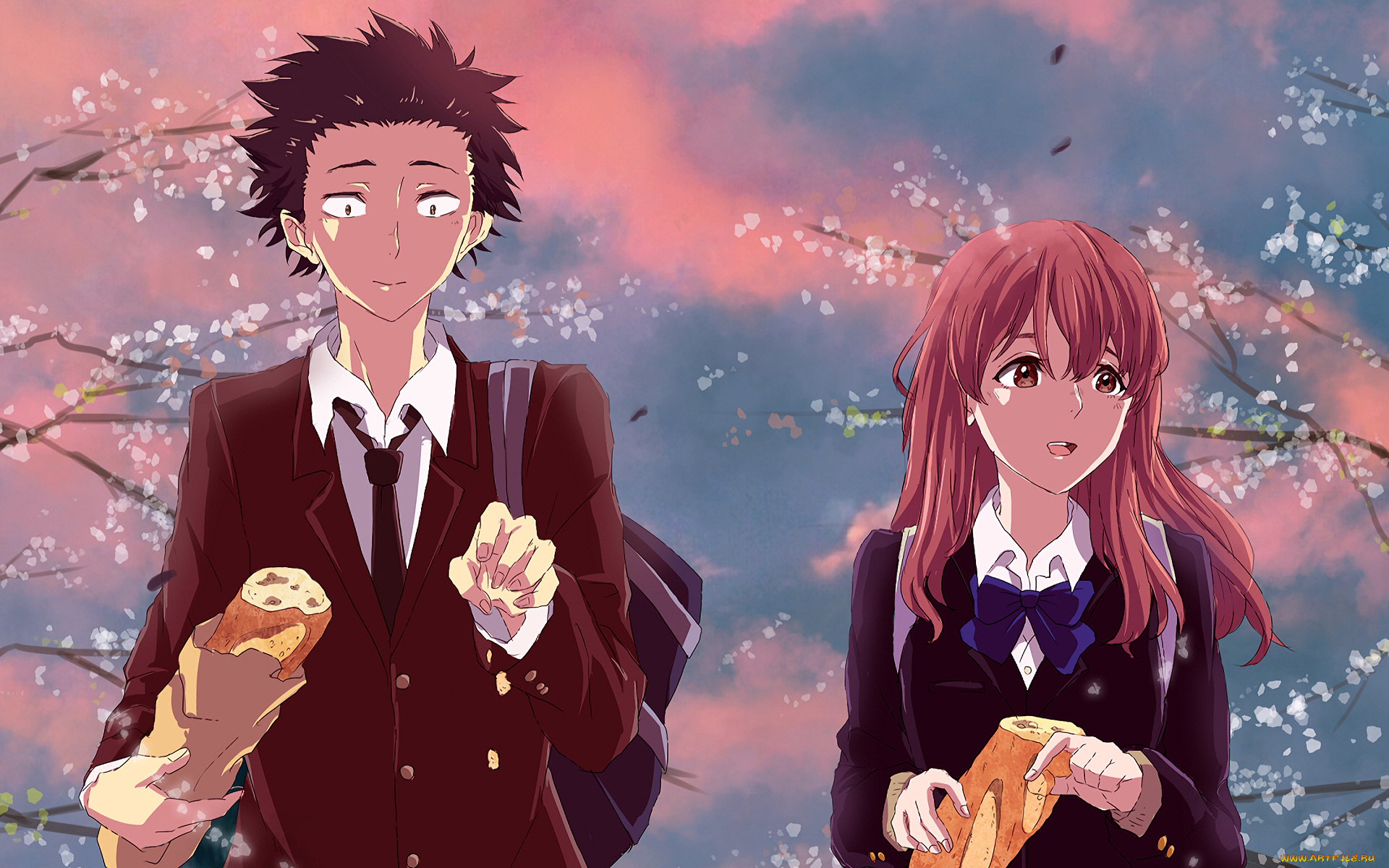 аниме, koe, no, katachi, форма, голоса