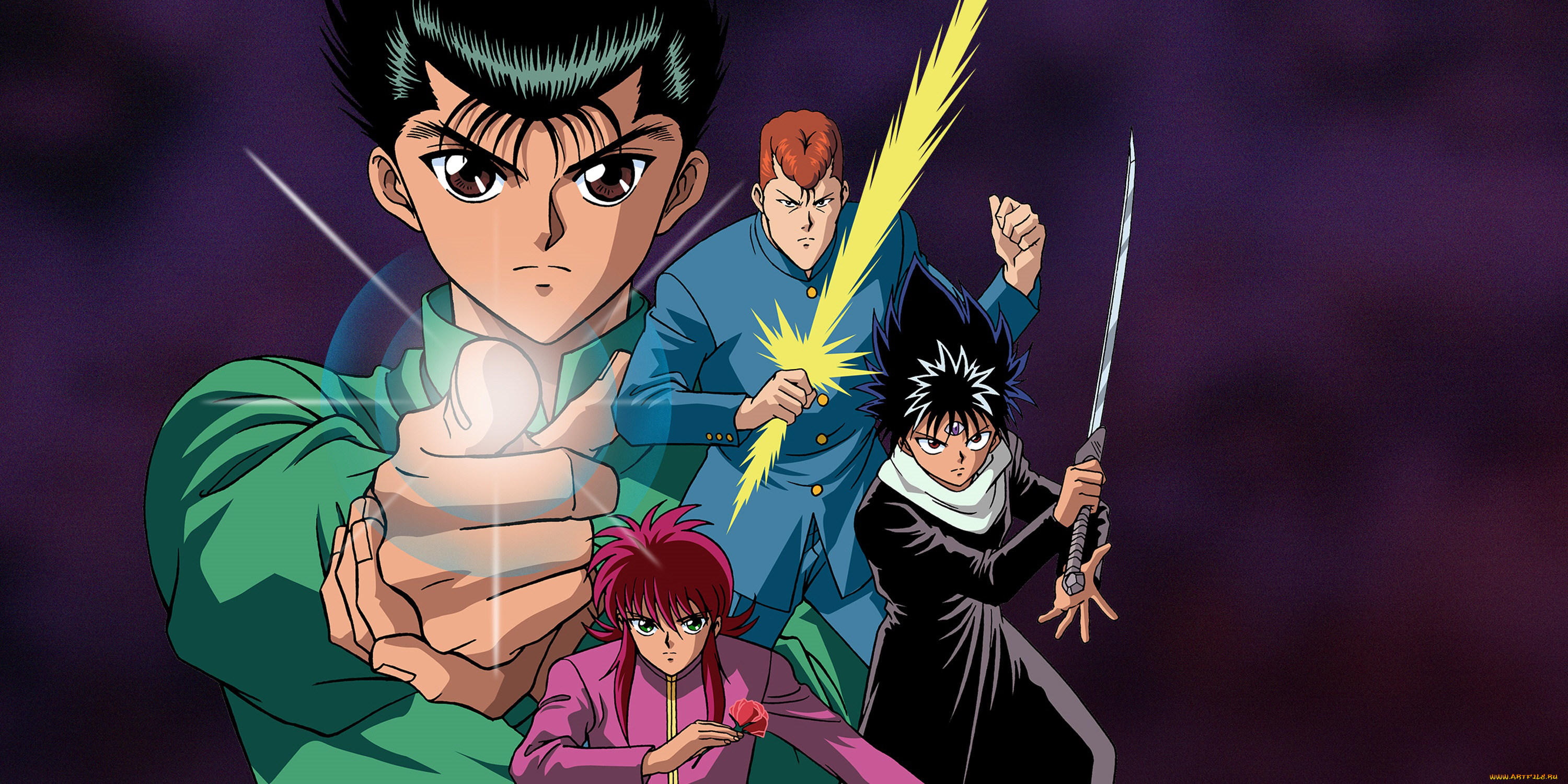 аниме, yu, yu, hakusho, парни