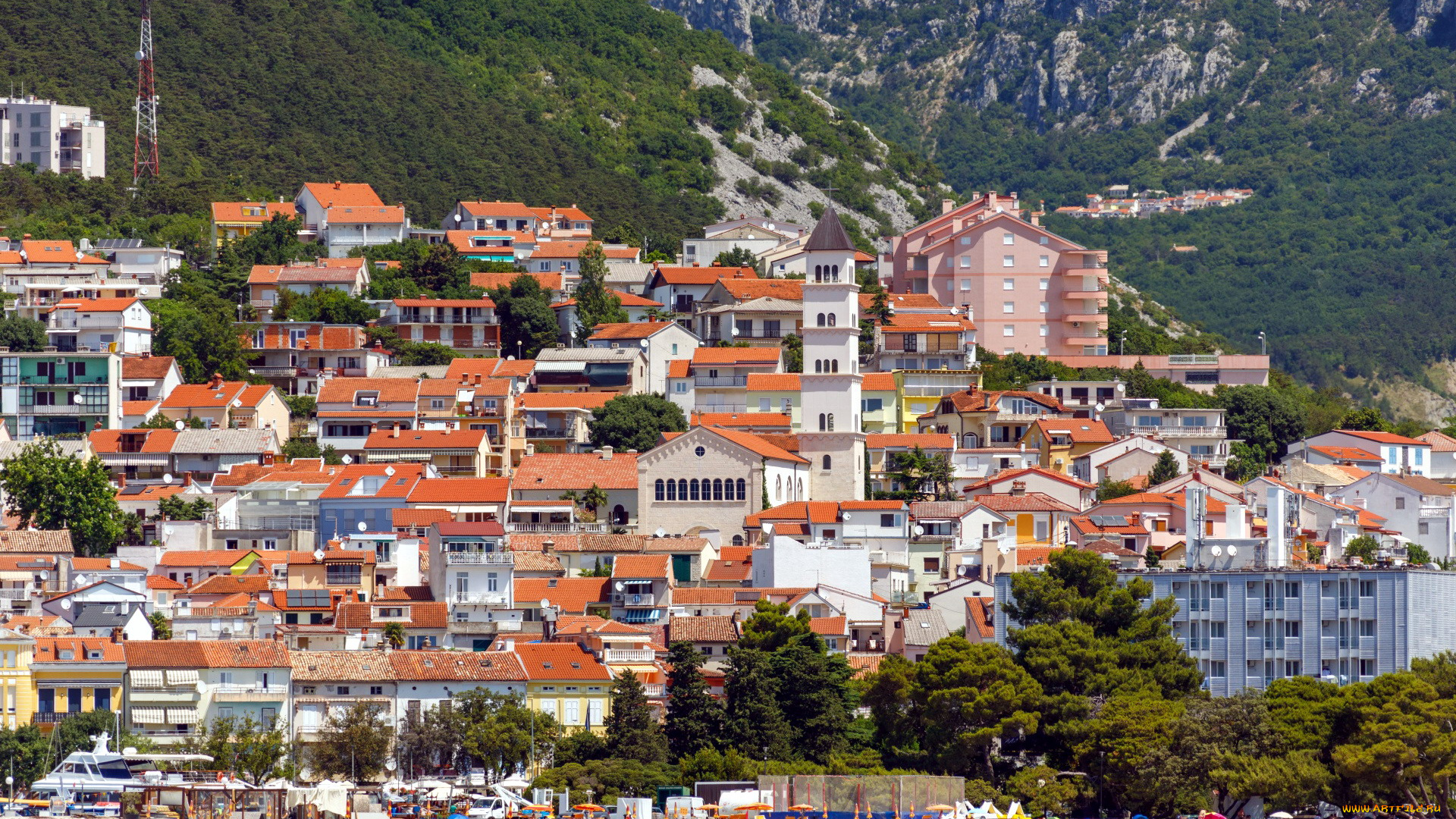 crikvenica, croatia, города, -, панорамы