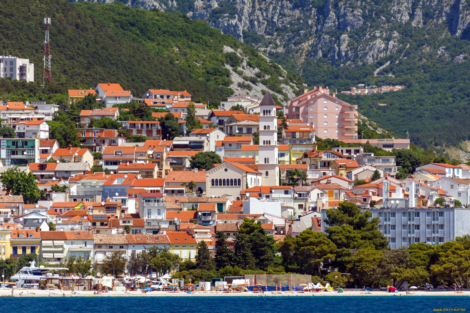 crikvenica, croatia, города, -, панорамы