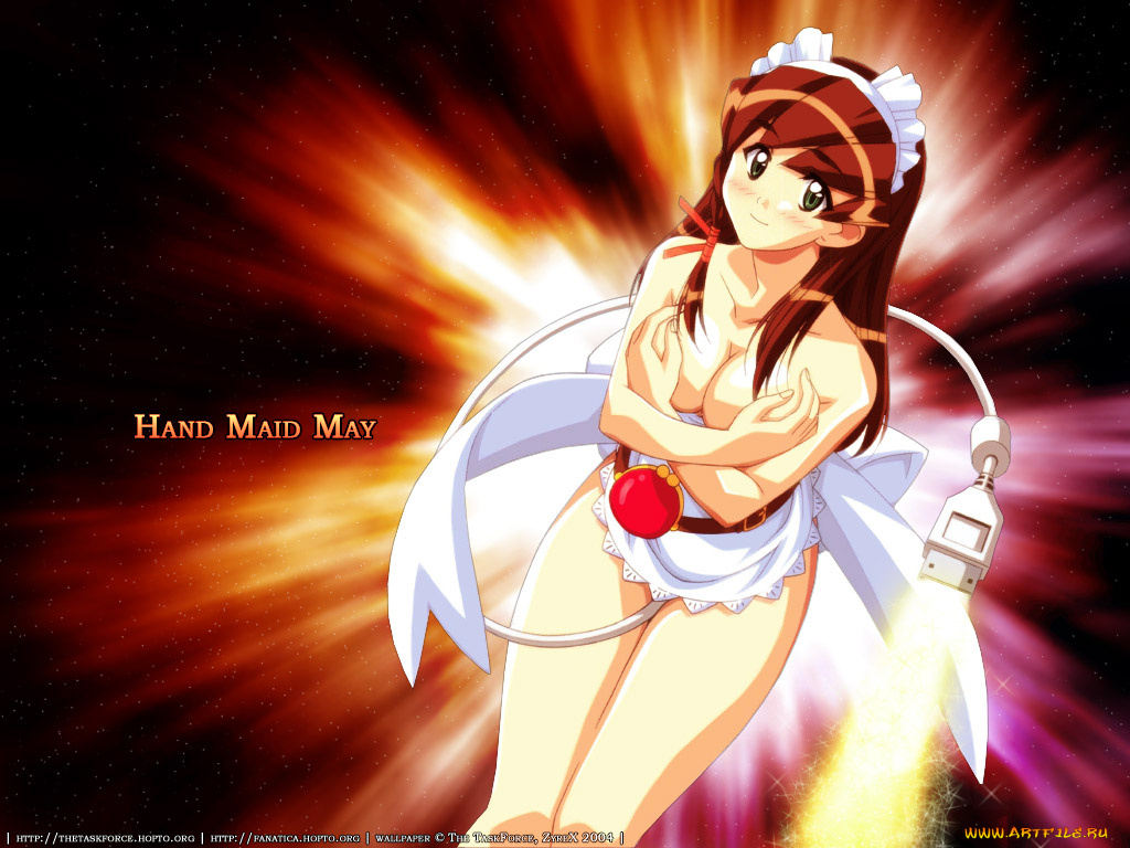 аниме, hand, maid, may