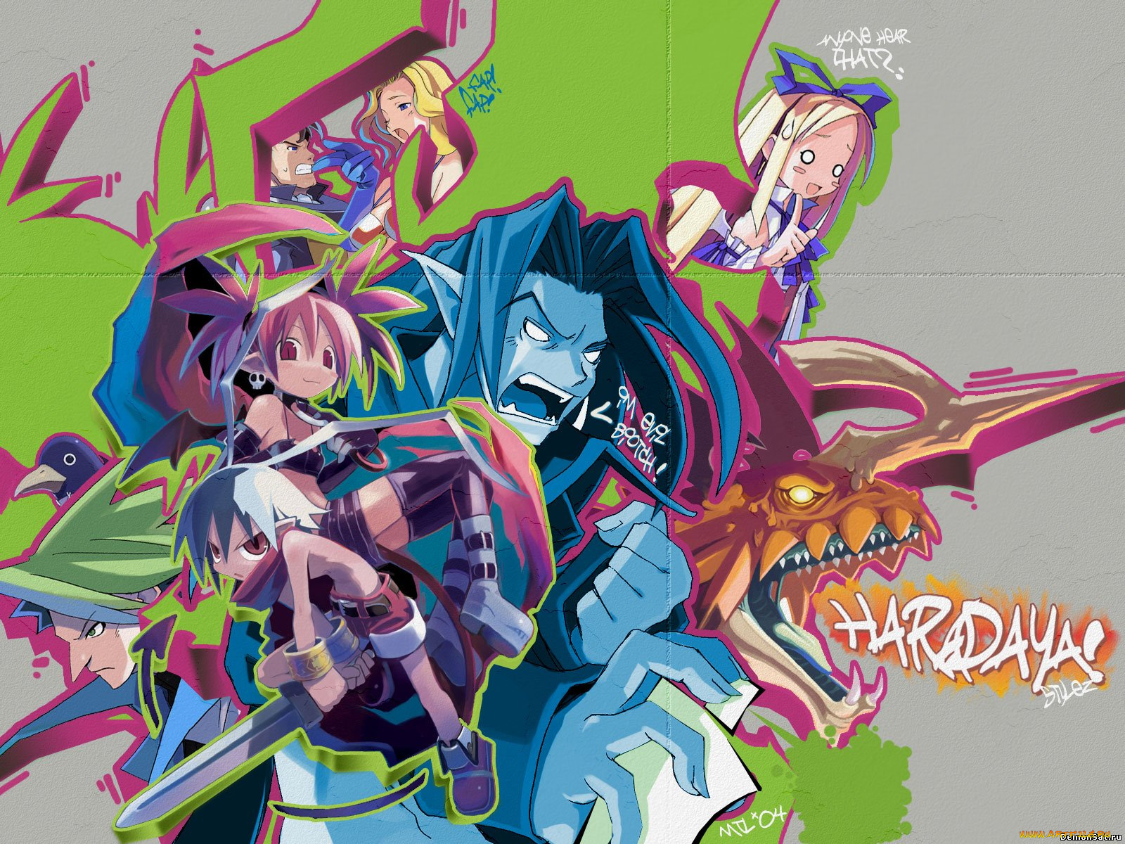 аниме, netherworld, battle, chronicle, disgaea