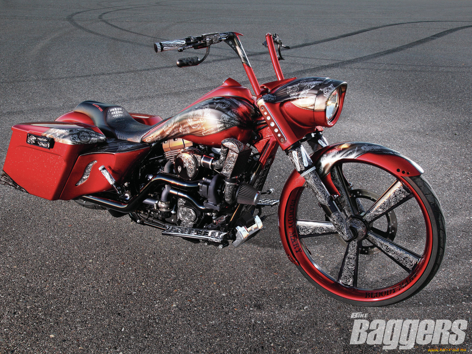 2010, harley, davidson, road, king, мотоциклы, customs