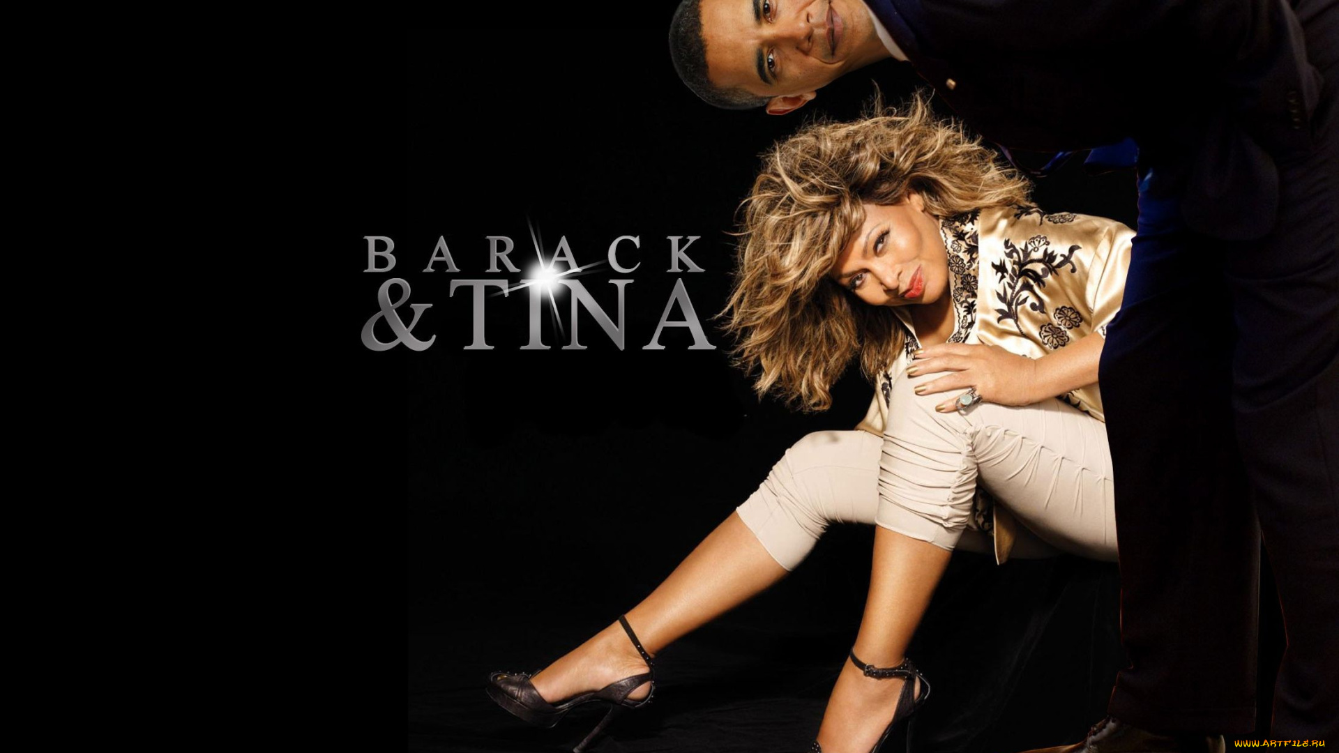 barack, obama, and, tina, turner, разное, знаменитости, президент, певица