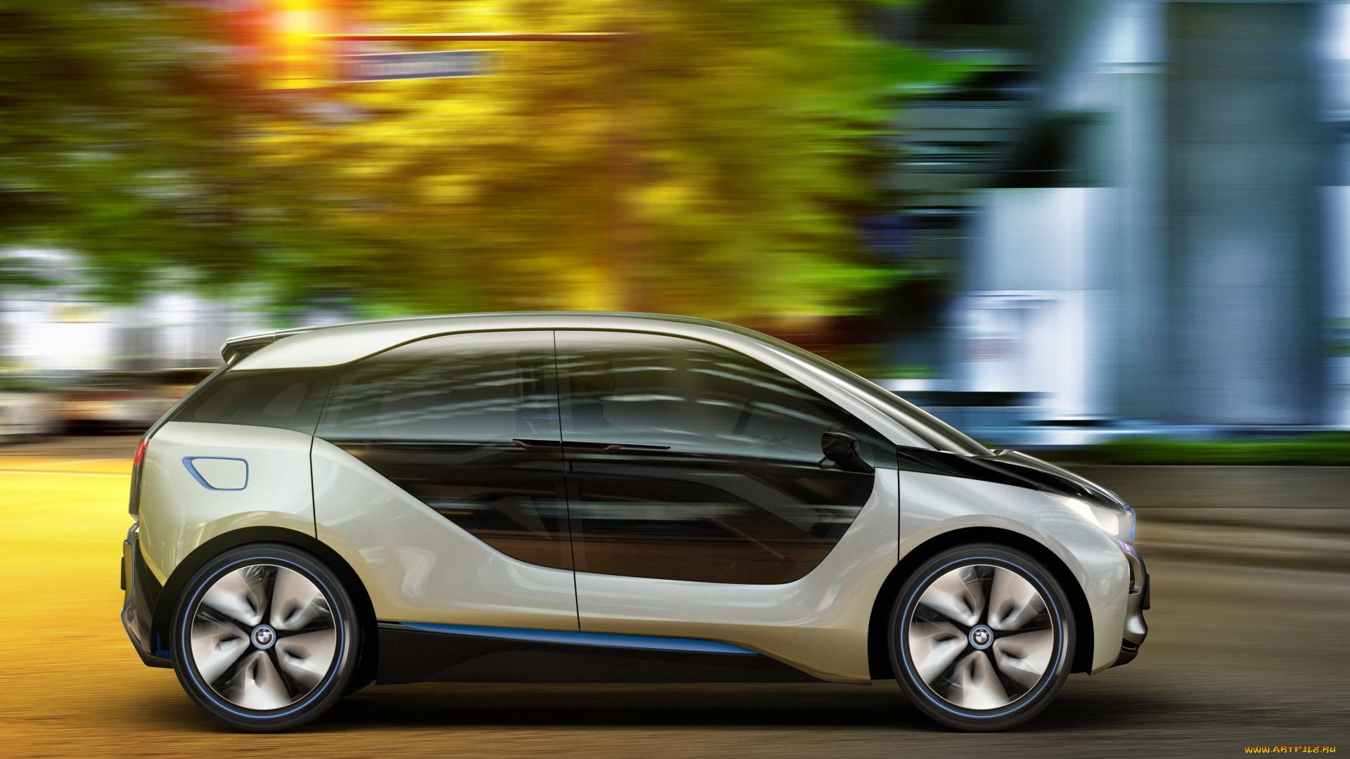 bmw, i3, concept, 2012, автомобили, 3д