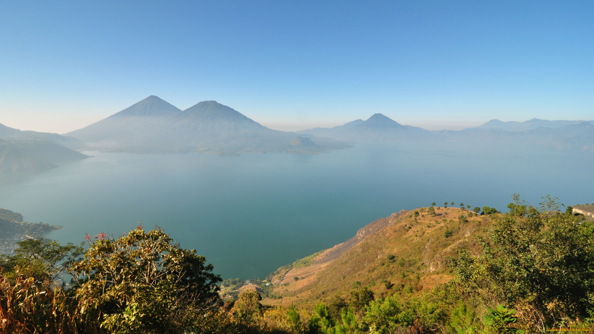 lake, atitlan, guatemala, природа, реки, озера, горы, лейзаж, озеро