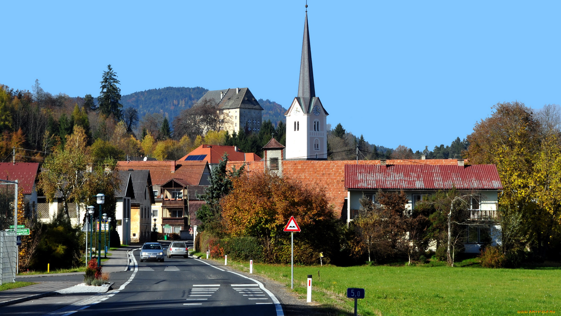 moosburg, austria, города, улицы, площади, набережные