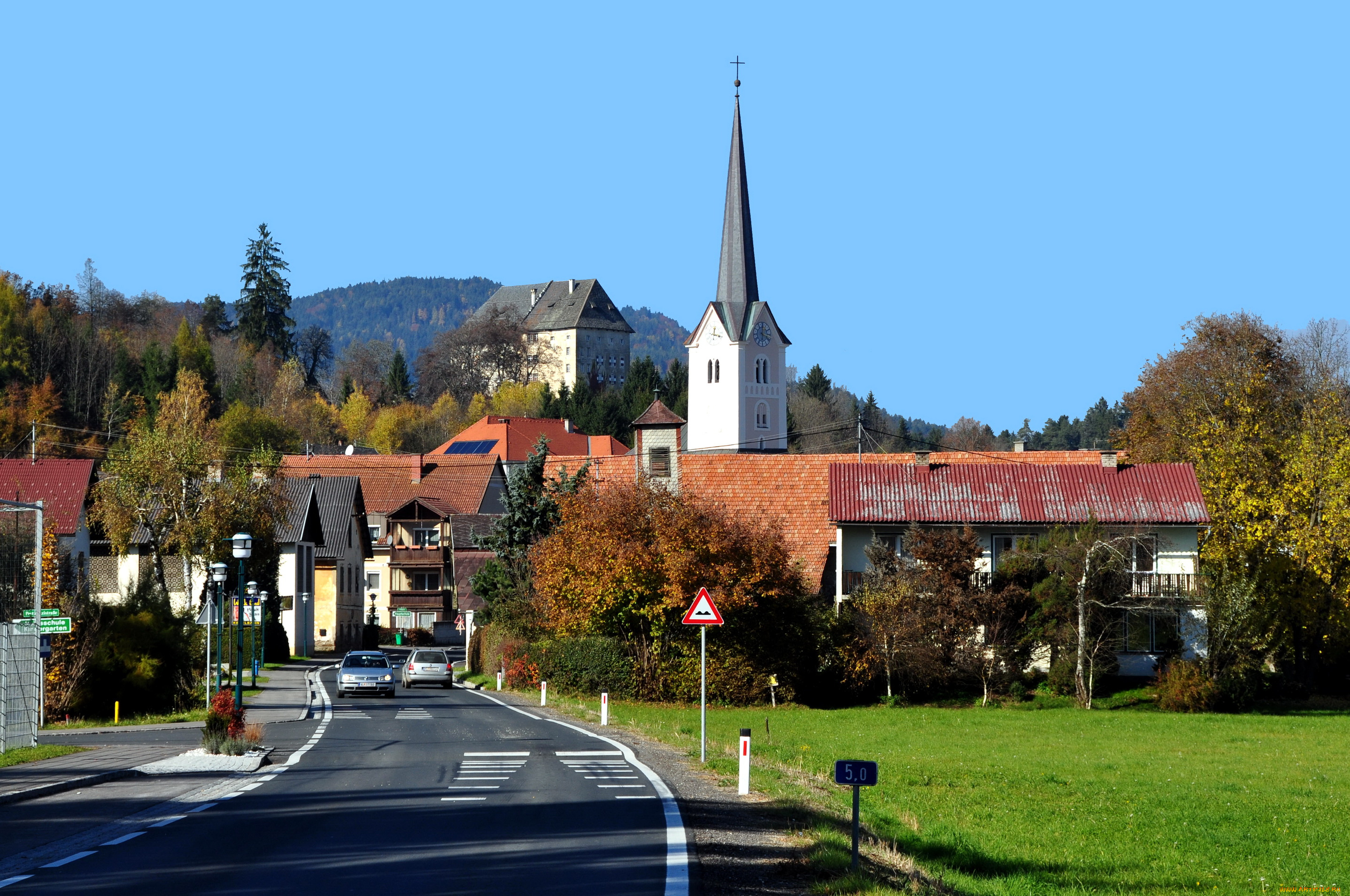 moosburg, austria, города, улицы, площади, набережные