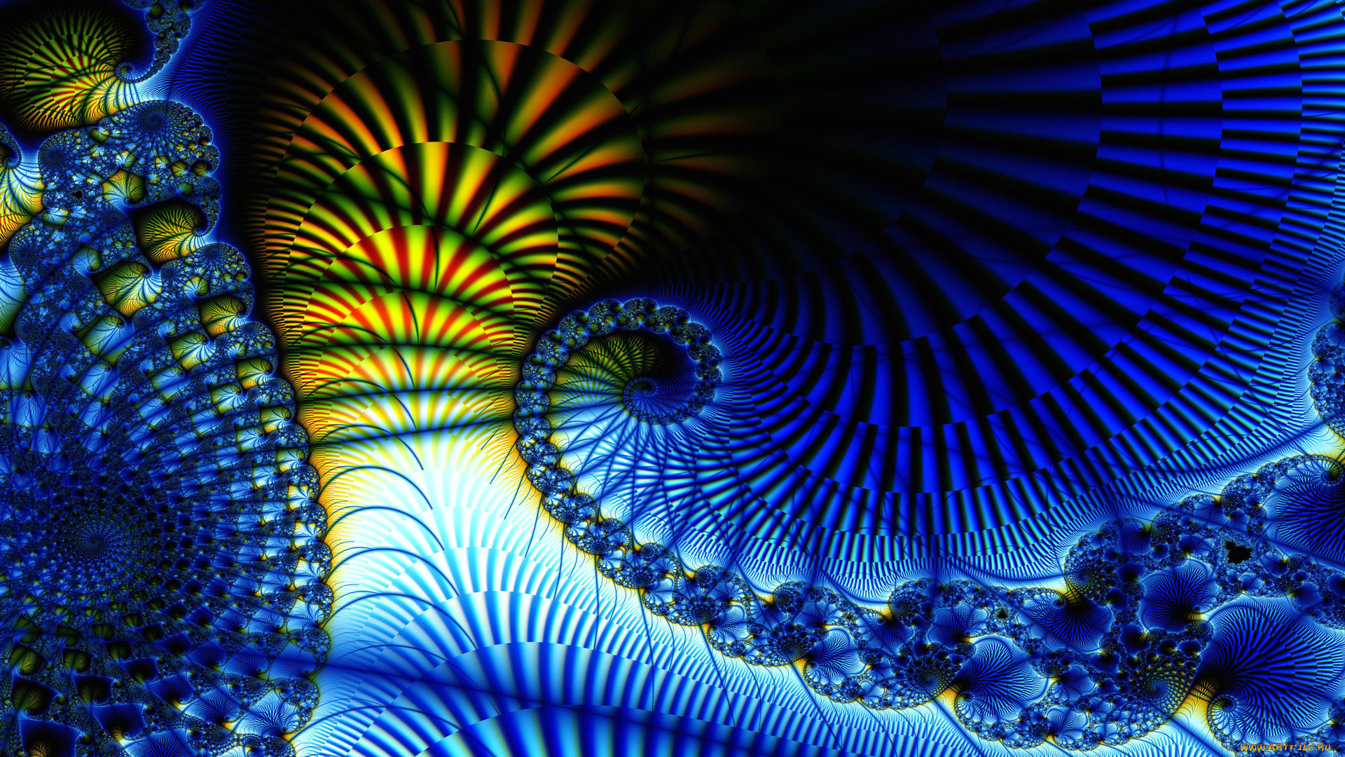 3д, графика, фракталы, , fractal, цвета, фон, узор