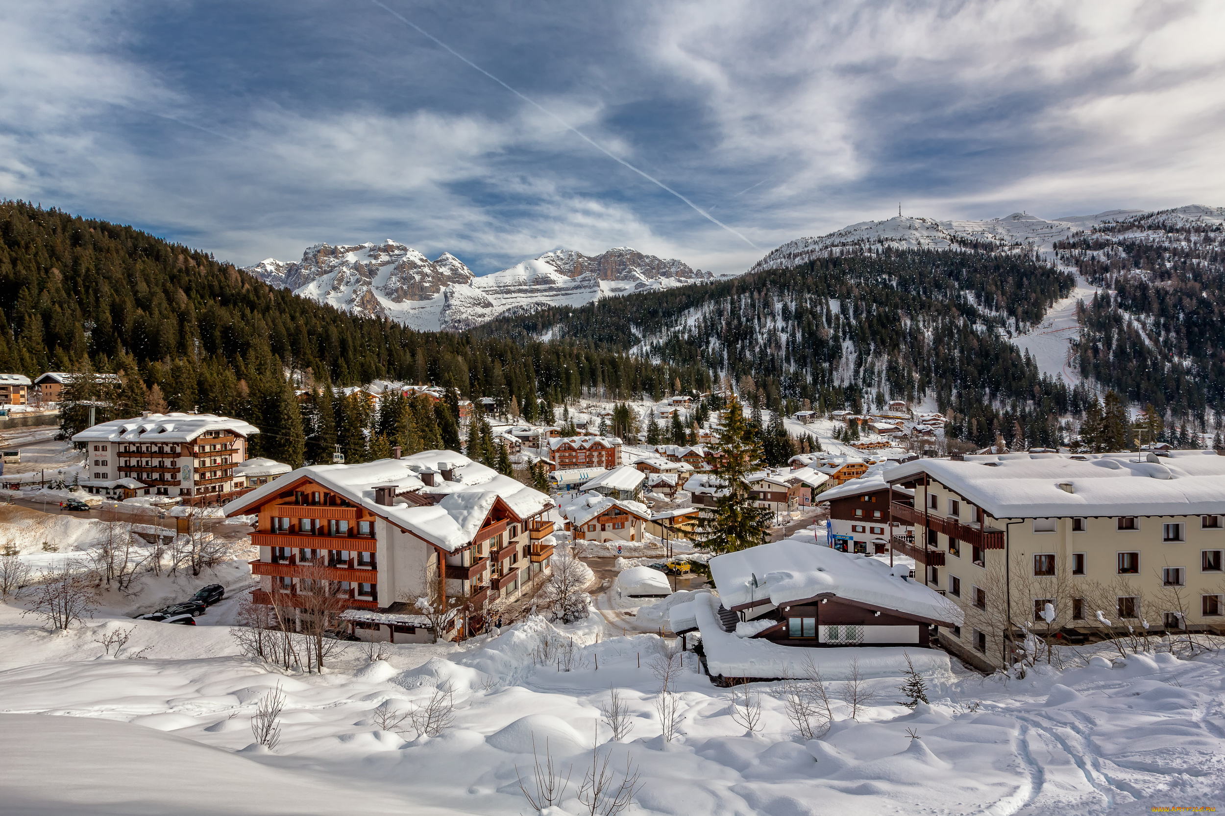 madonna, di, campiglio, , trentino, , italy, города, -, панорамы, альпы, пейзаж, панорама, снег, зима, alps, italy, trentino, посёлок, италия, дома, горы, madonna, di, campiglio, тренто, мадонна-ди-кампильо