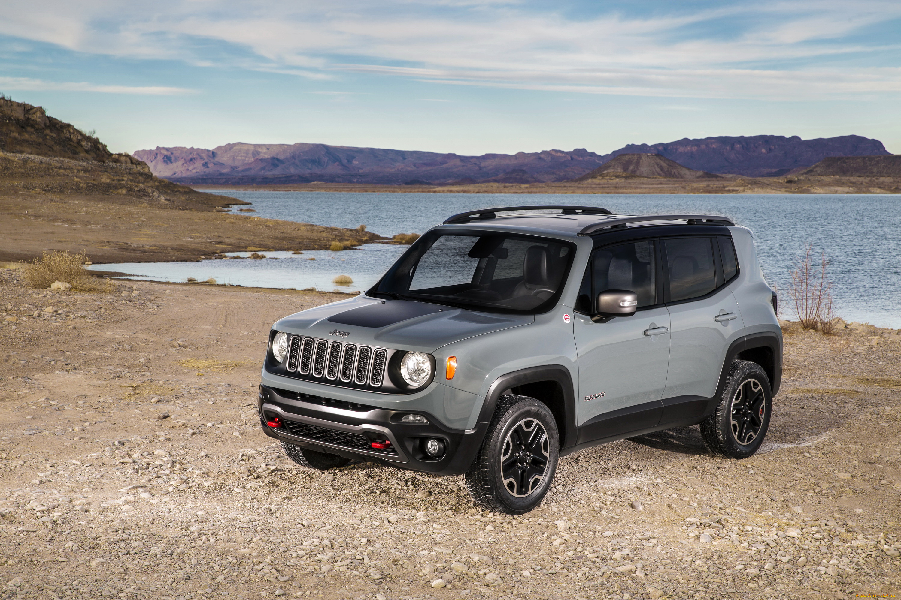 2015, jeep, renegade, автомобили, jeep, побережье, серый, renegade