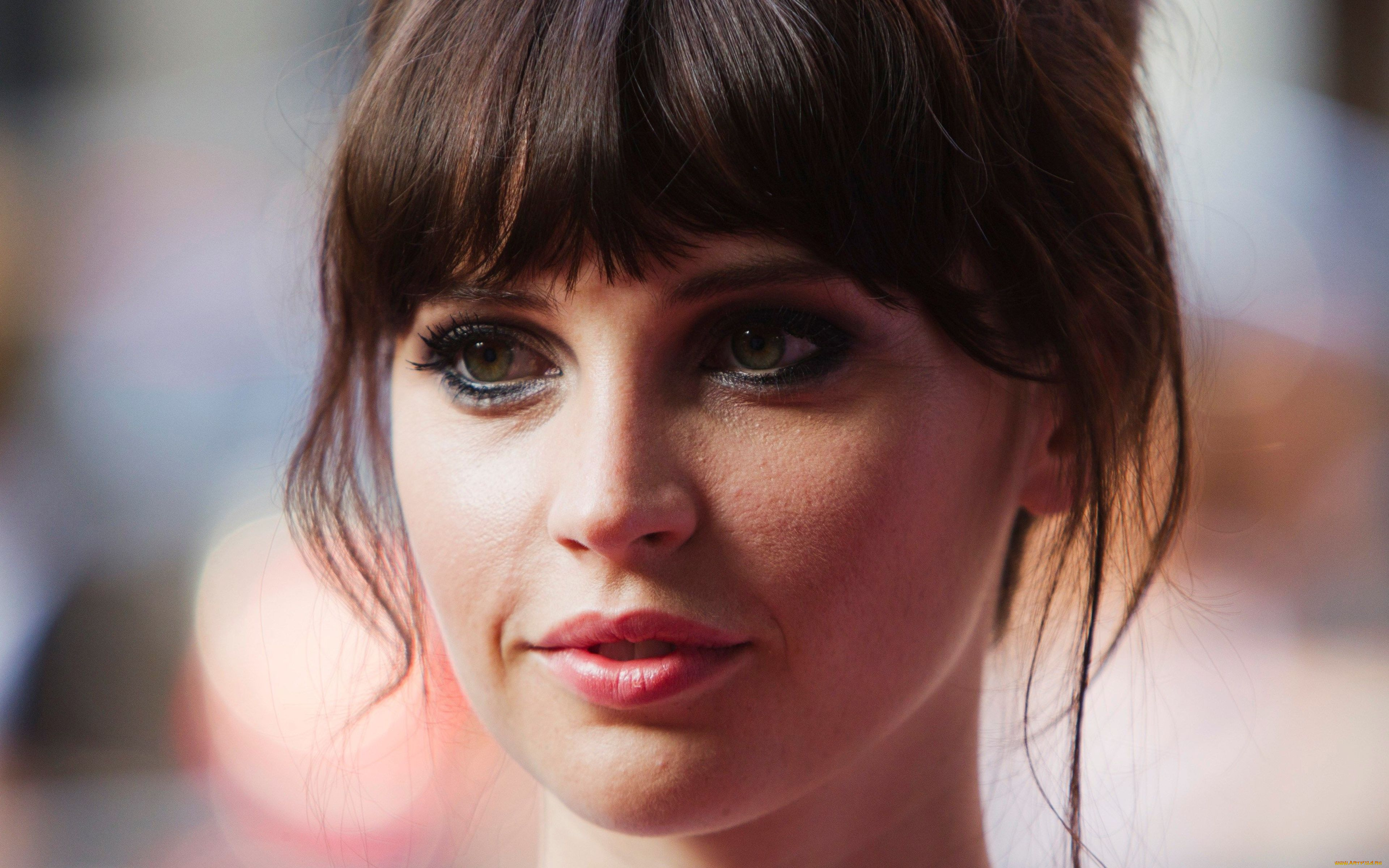 девушки, felicity, jones, шатенка, лицо, актриса