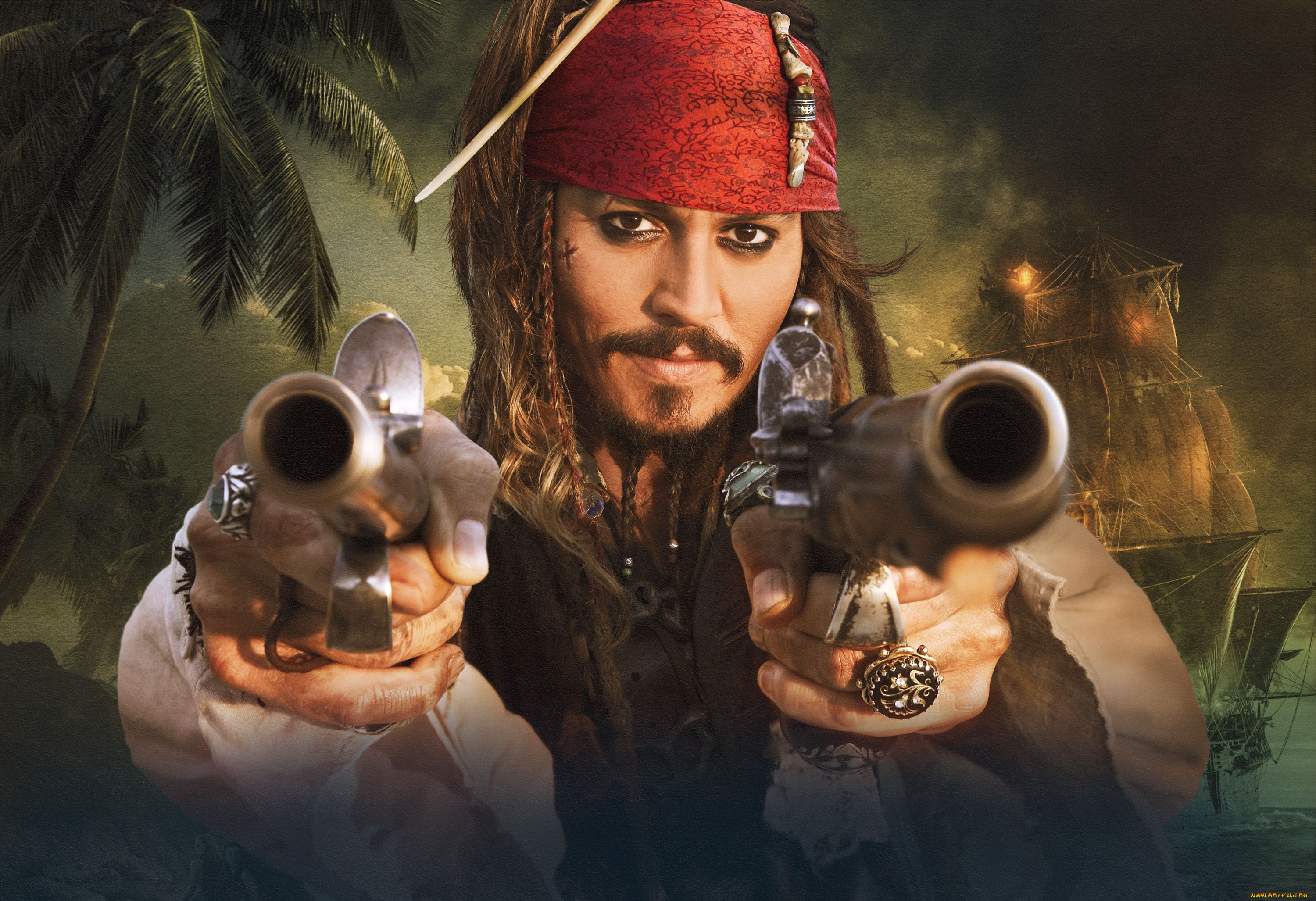 pirates, of, the, caribbean, on, stranger, tides, кино, фильмы, пистолеты, джонни, депп, johnny, depp, джек, воробей