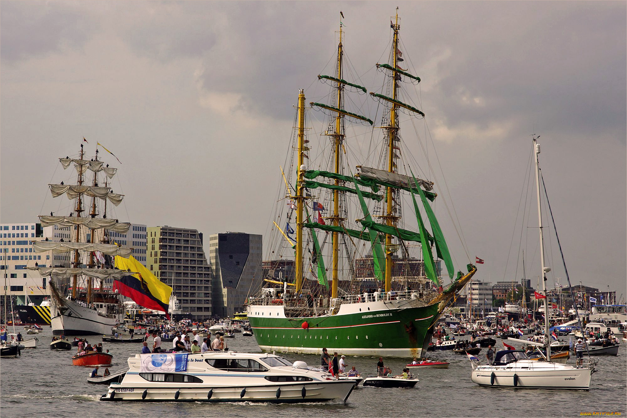 sail, amsterdam, 2015, корабли, парусники, регата