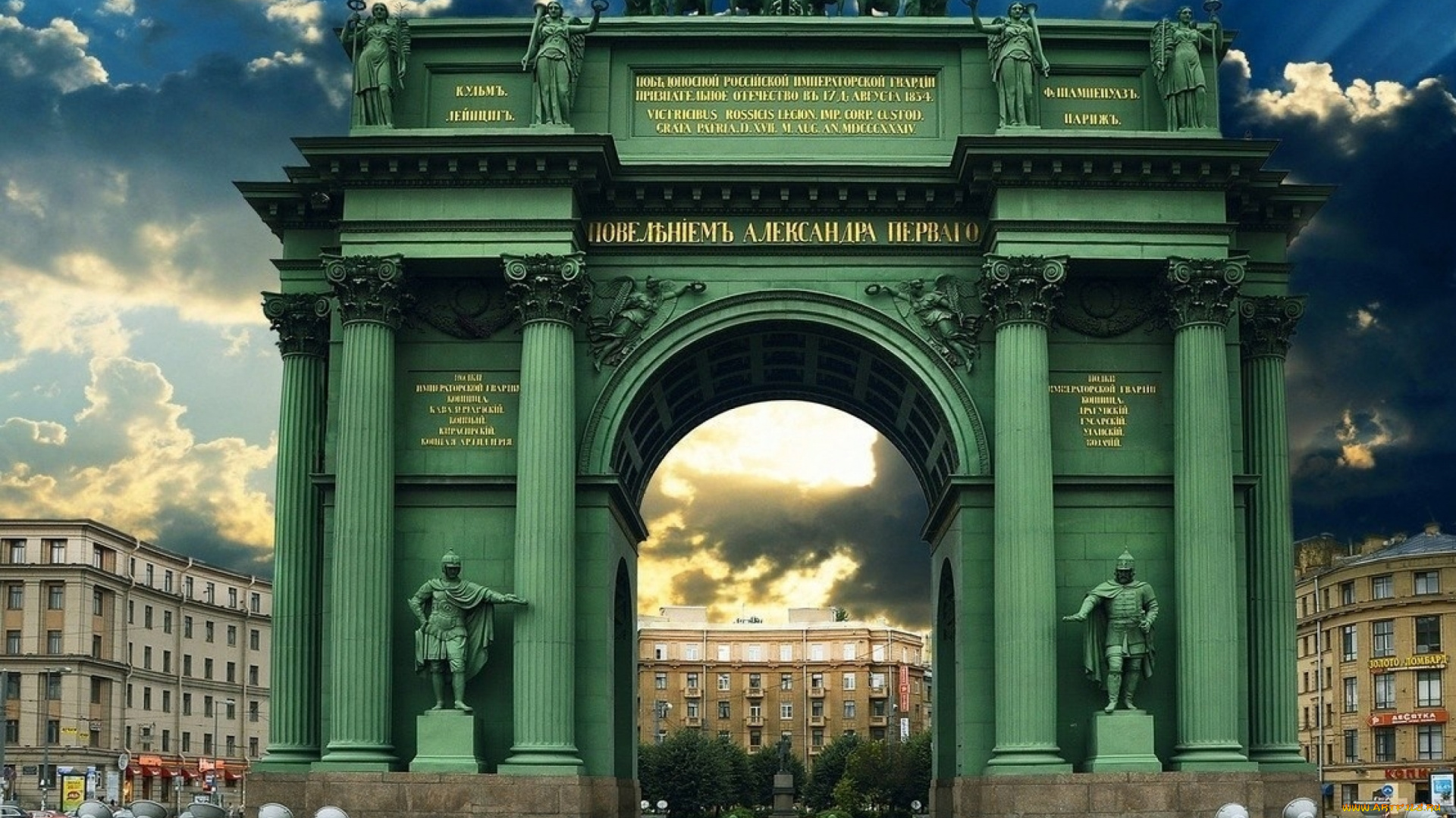 Нарвские триумфальные ворота санкт петербург фото